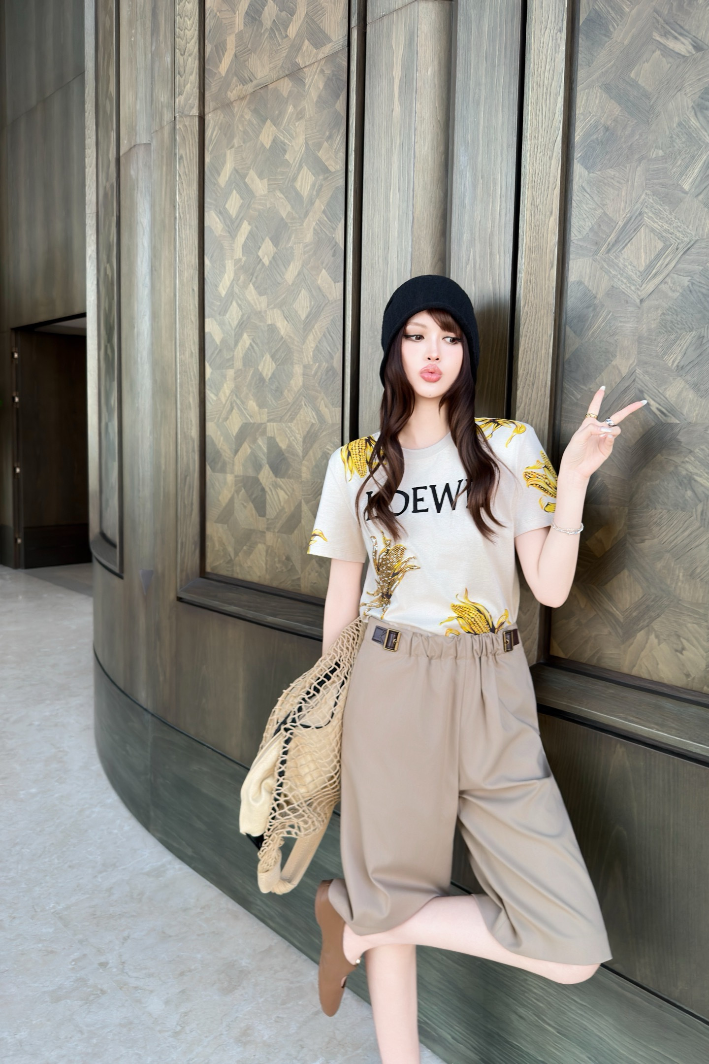 Loewe 로에베 26SS 프린팅 비즈 반팔 티셔츠 의류