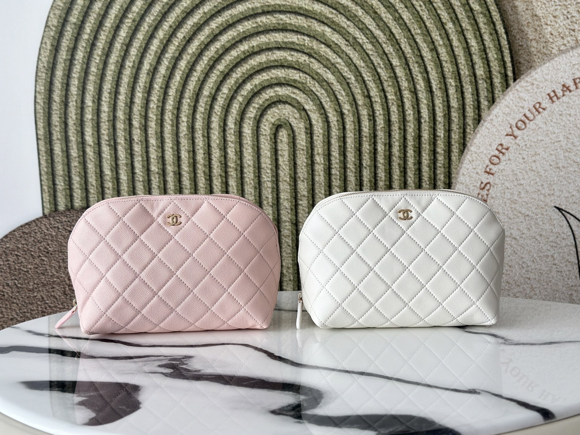 Chanel 샤넬 24B 쉘 메이크업 파우치 백 가방