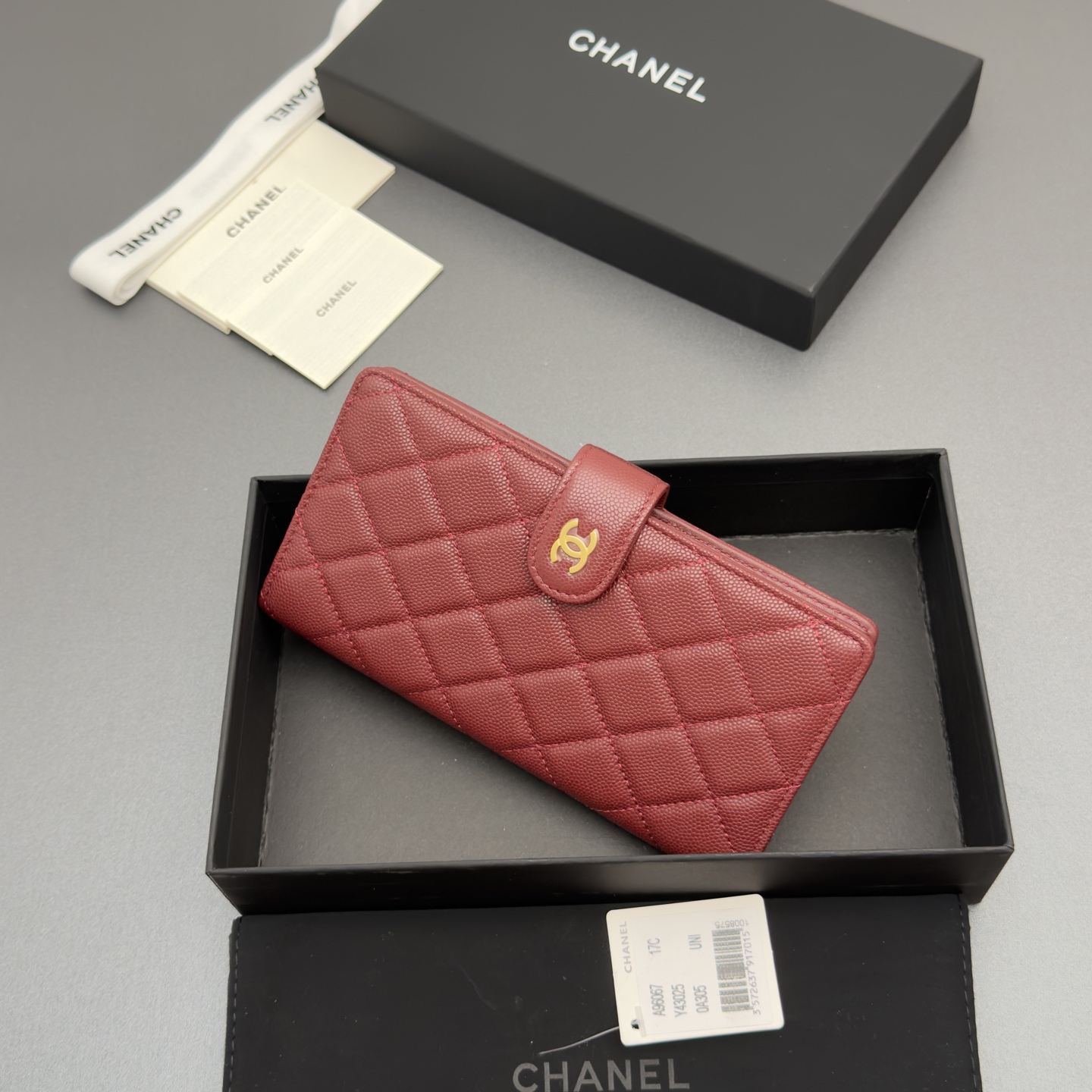 Chanel 샤넬 퀼팅 롱 월렛 지갑