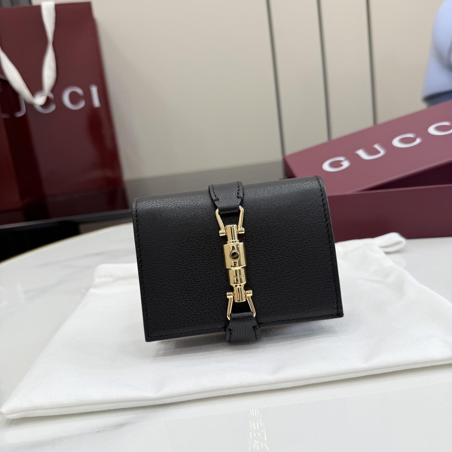 [Gucci] 구찌 26SS Jackie 재키 1961 레더 중지갑