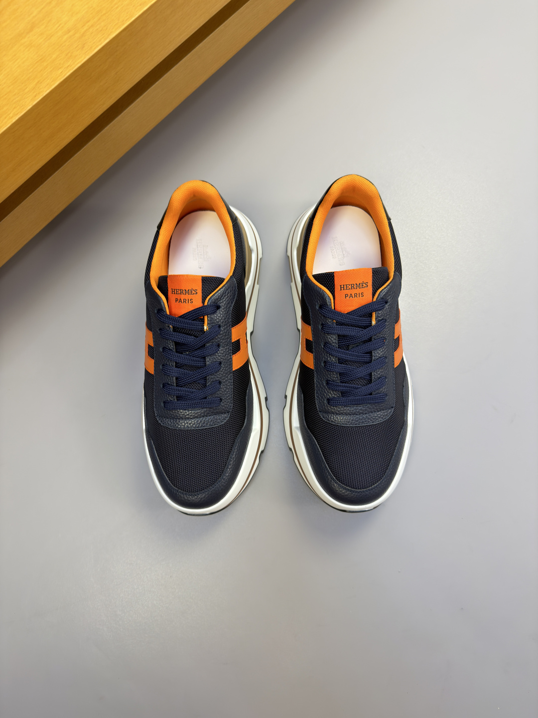 Hermes 에르메스 H 로고 캐주얼 운동화 스니커즈 신발