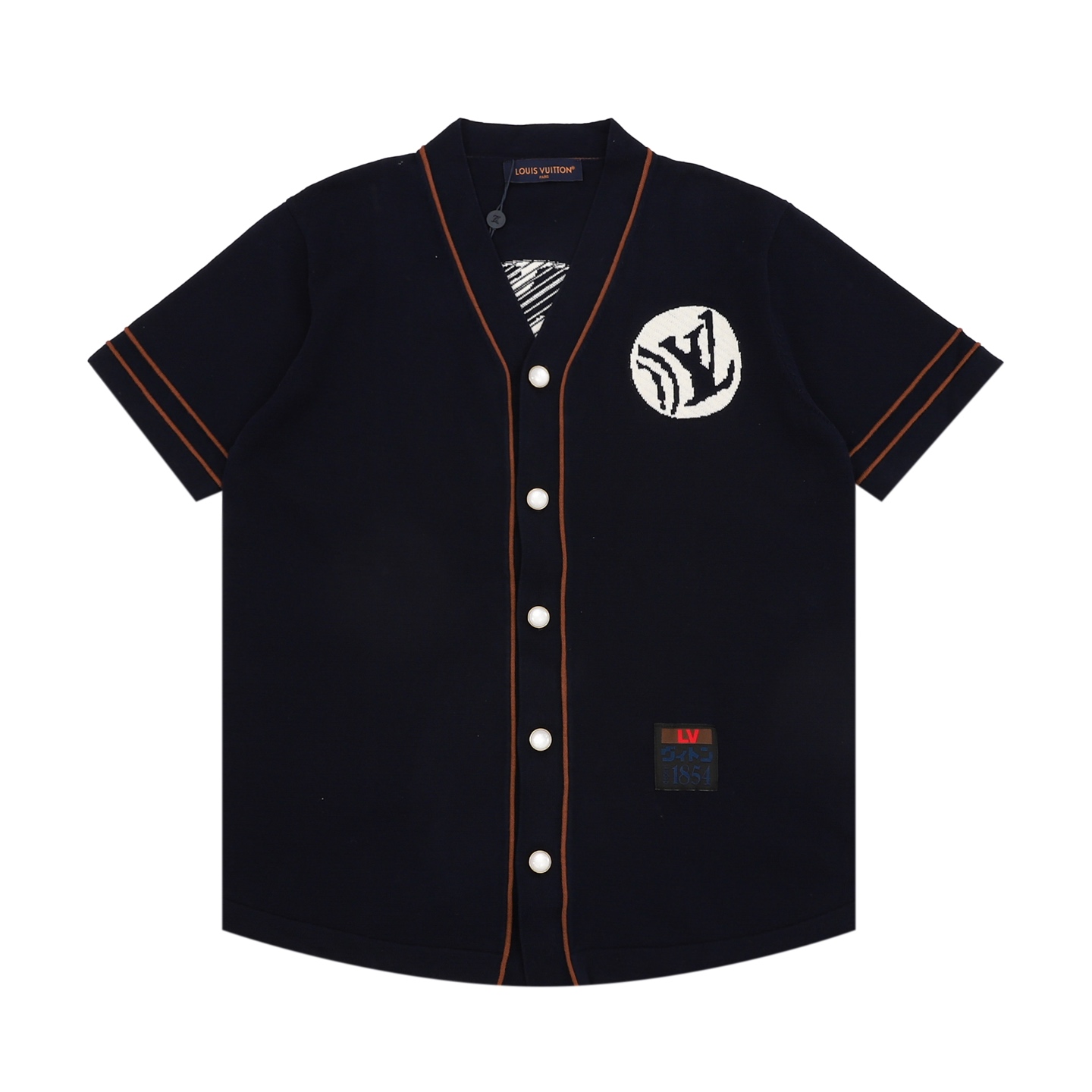 루이비통(LV) NIGO 콜라보 로고 자수 베이스볼 니트 가디건 상의 의류