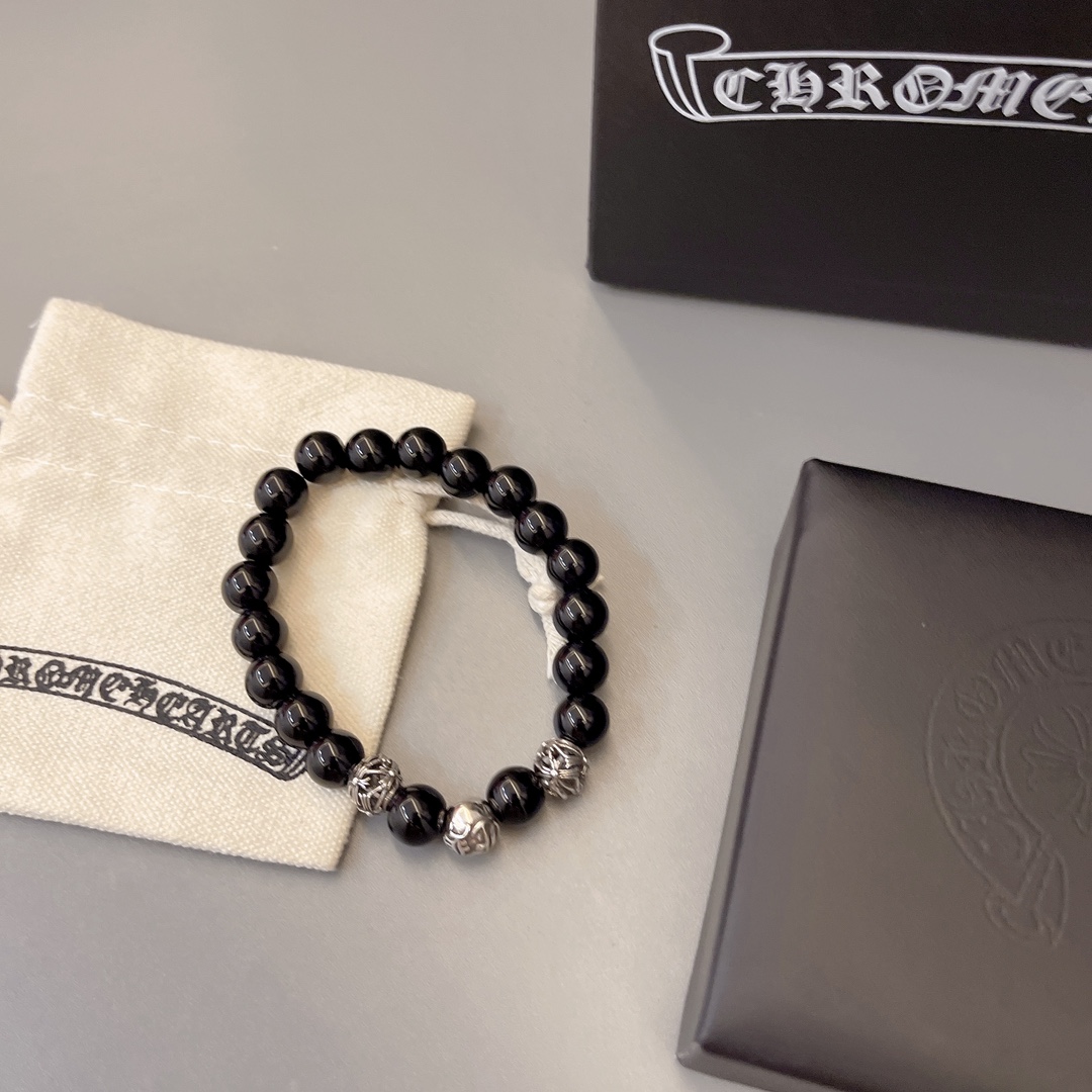 크롬하츠(CHROME HEARTS) 빈티지 크로스 비즈 팔찌 악세사리