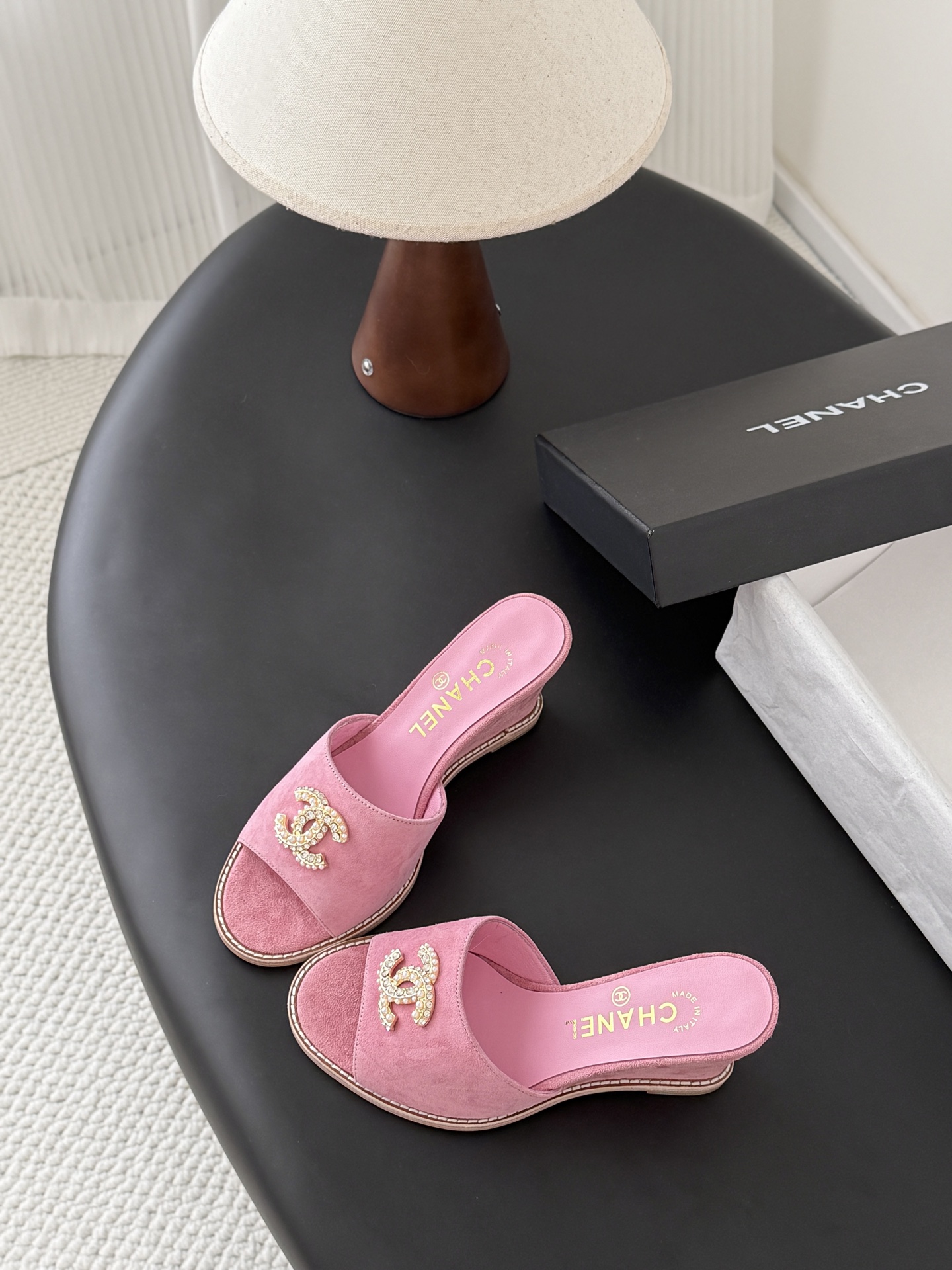 샤넬(CHANEL) 웨지 슬리퍼 신발