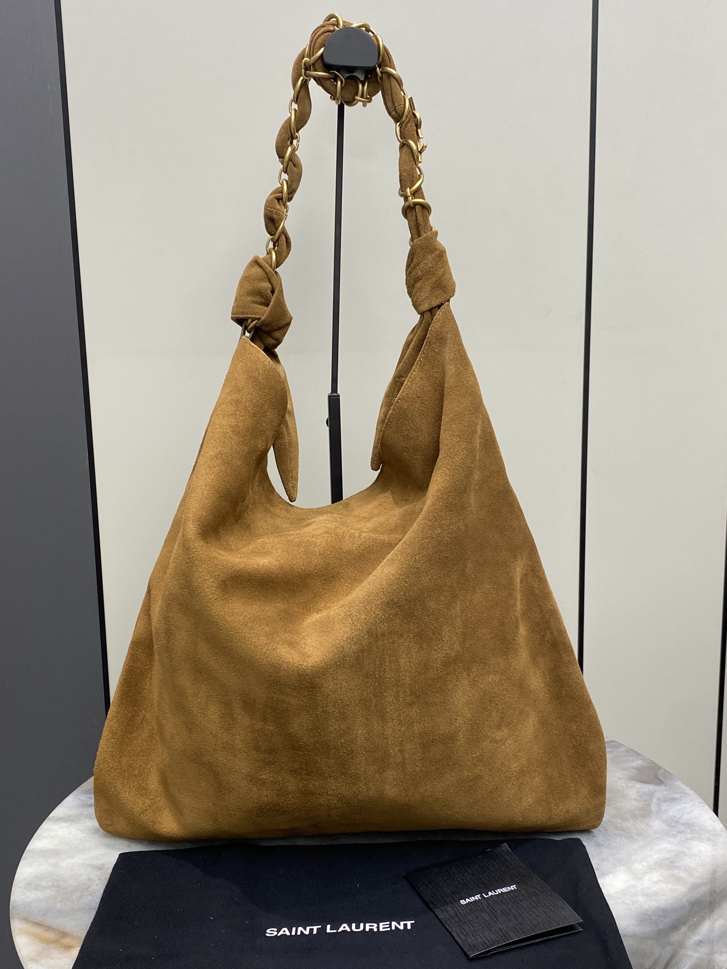 YSL 생로랑 빈티지 스웨이드 쇼퍼백 가방
