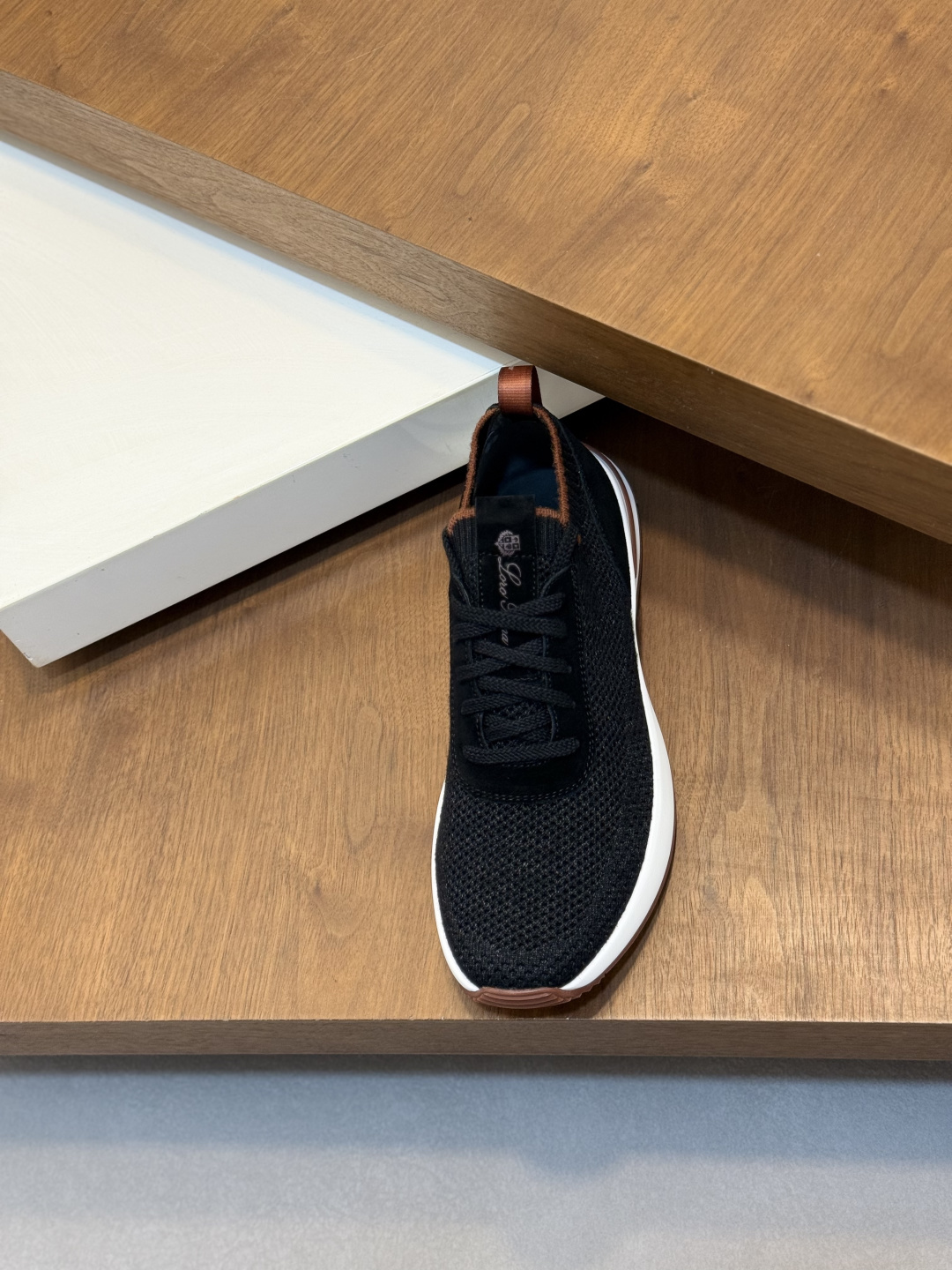 [Loro Piana] LP 로로 피아나 썸머 안톤 워크 레더 앤 패브릭 보트 슈즈 스니커즈 신발