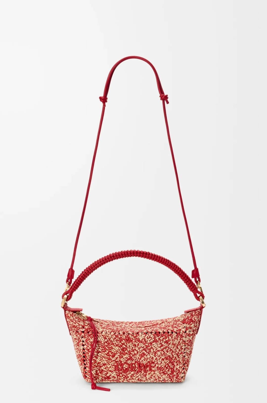 LOEWE 로에베 미니 클래식 카프스킨 & 라피아 칼라 백 가방 / 11268