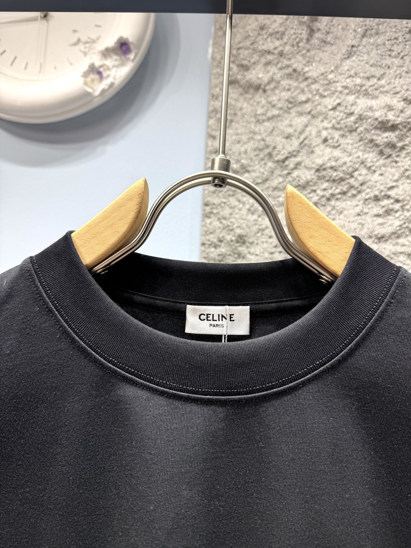 셀린느(CELINE) 트리옹프 자수 반팔 티셔츠 상의 의류
