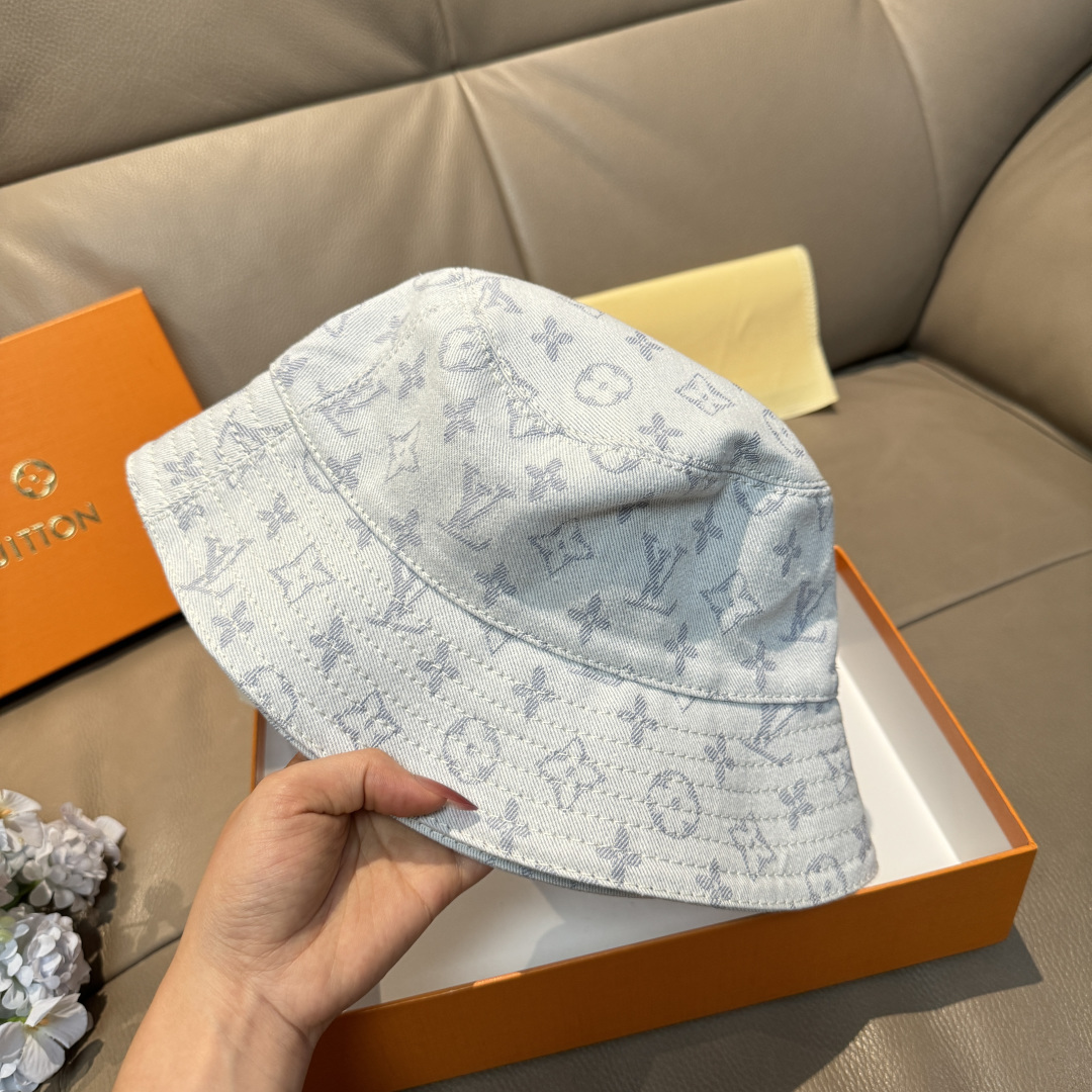 루이비통(LV) 모노그램 데님 자카드 버킷햇 모자
