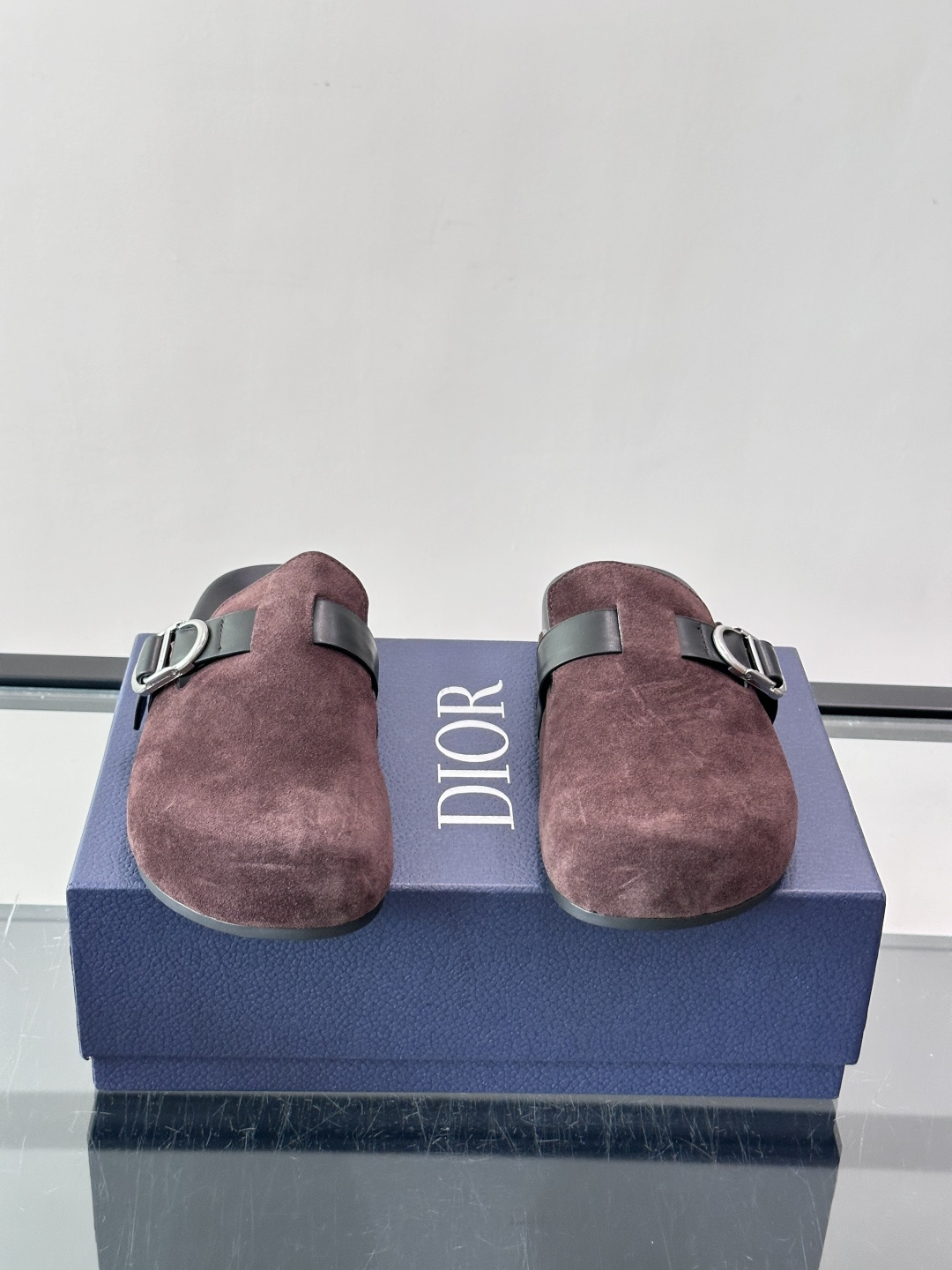 [Dior] 디올 아쿠아(Aqua) 스웨이드 뮬 / 슬라이드 슬리퍼 신발