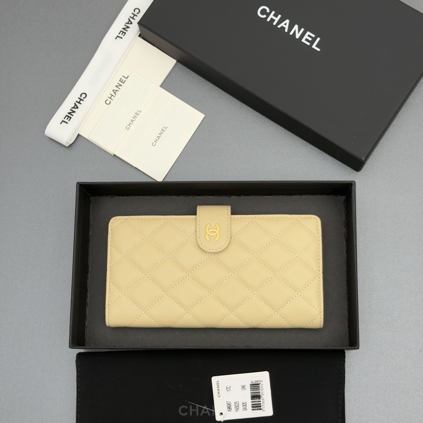 Chanel 샤넬 퀼팅 롱 월렛 지갑 복제