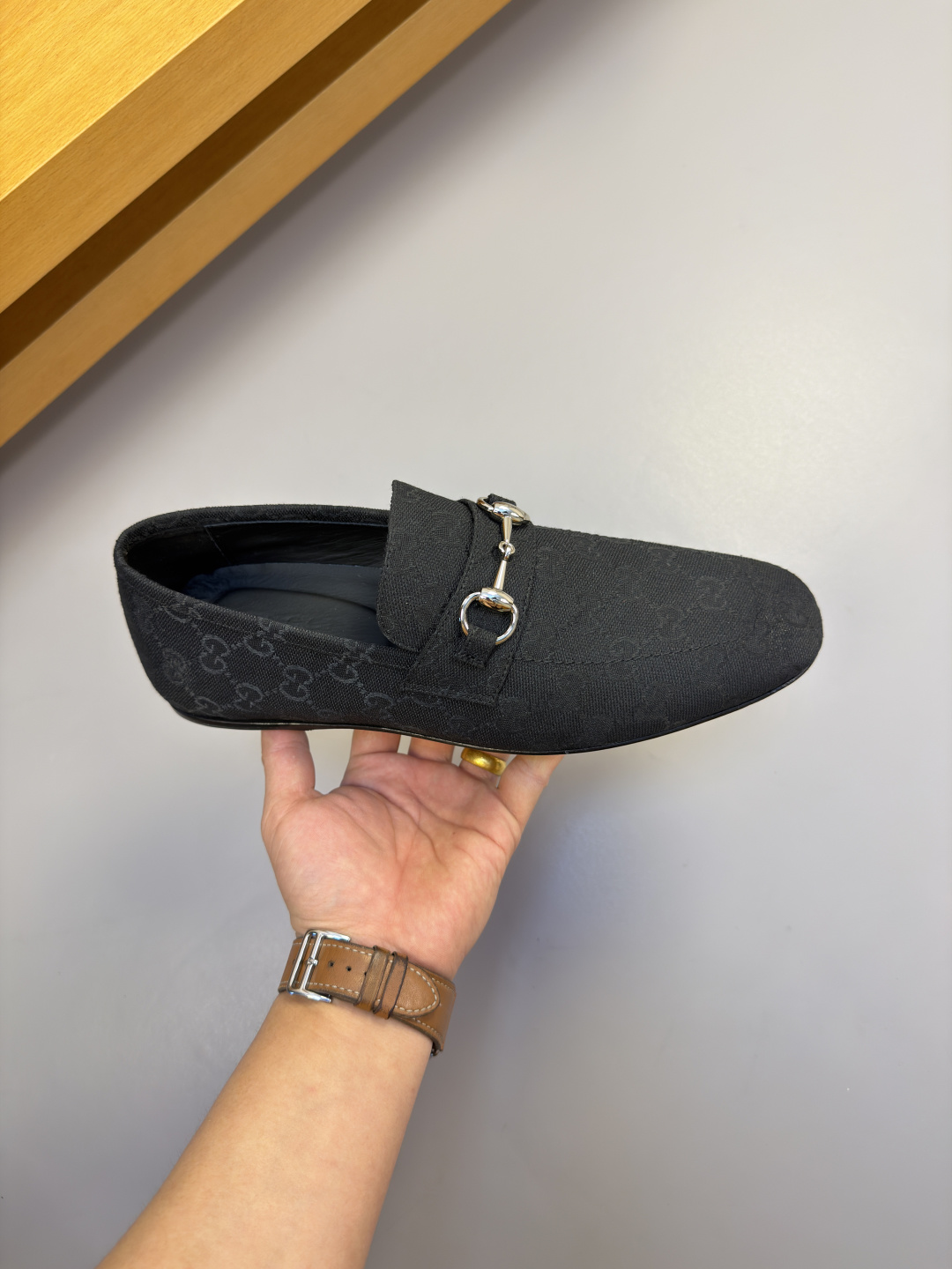 GUCCI 구찌 브랜드 패턴 빈티지 로퍼 구두 신발
