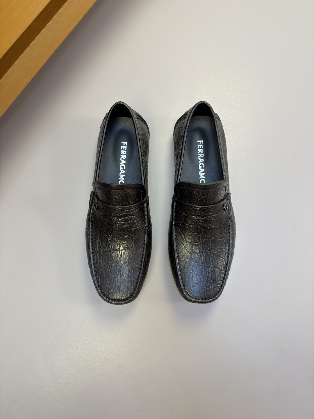 Ferragamo 페라가모 스톤 패턴 정장화 로퍼 구두 신발