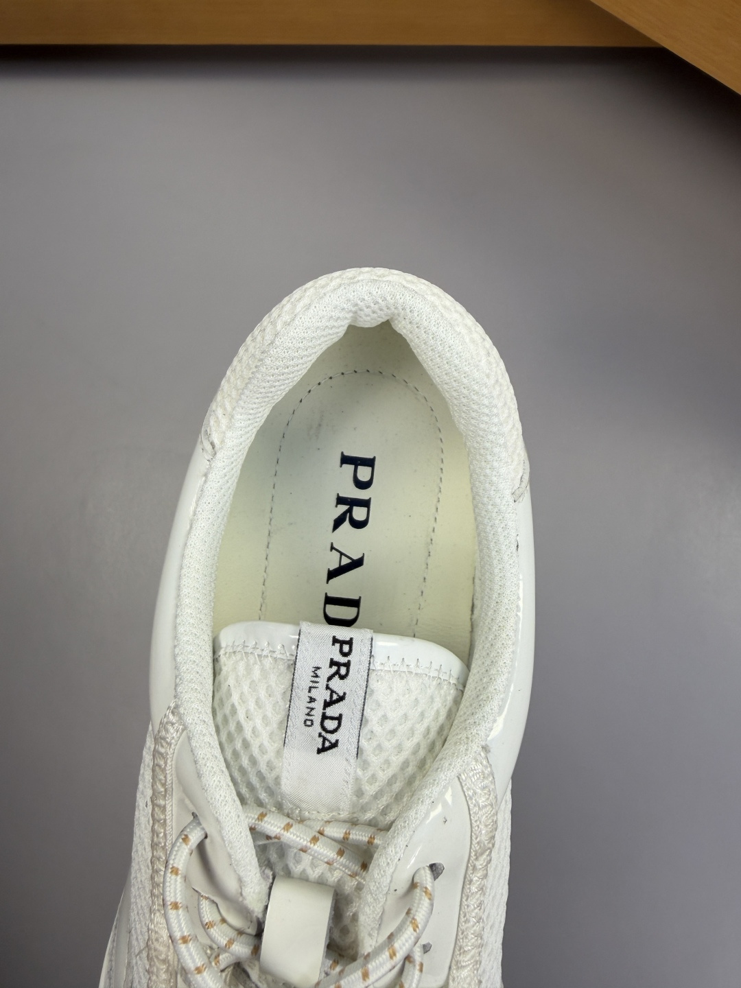 [Prada] 프라다 나파 레더 믹스 레트로 스니커즈 신발