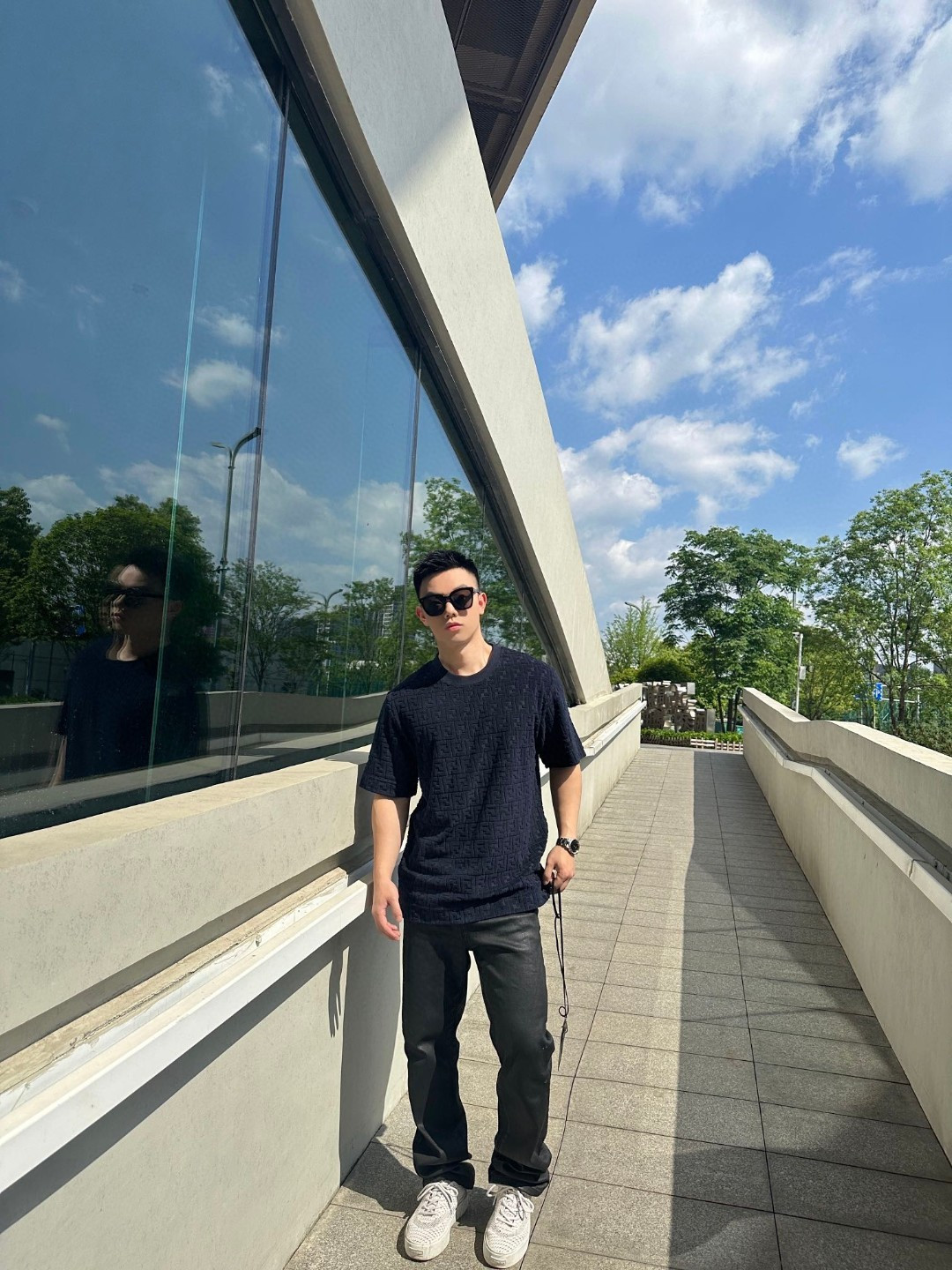 펜디(FENDI) FF 엠보 반팔 티셔츠 상의 의류