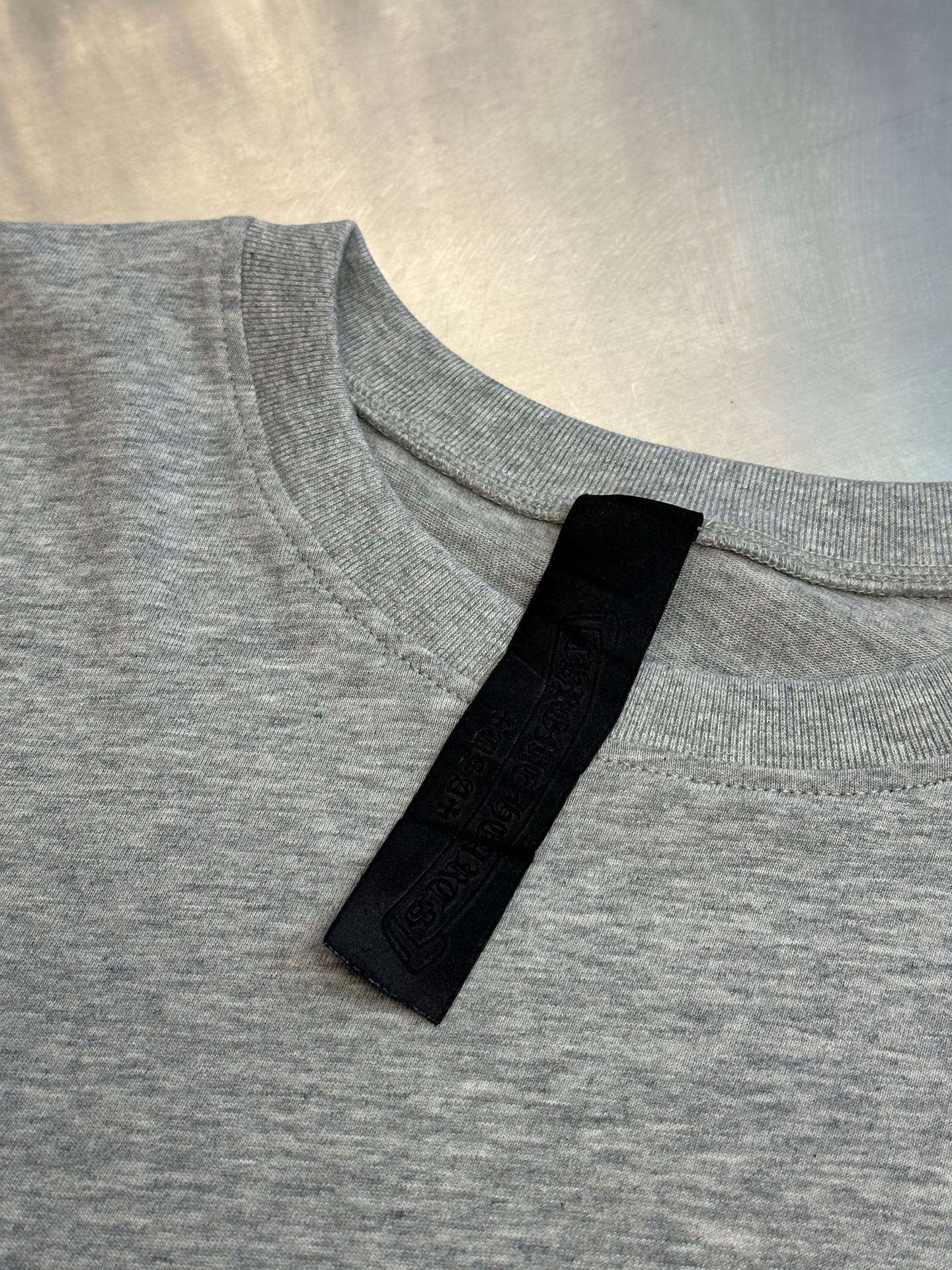 크롬하츠(CHROME HEARTS) 플로킹 크로스 긴팔 티셔츠 상의 의류