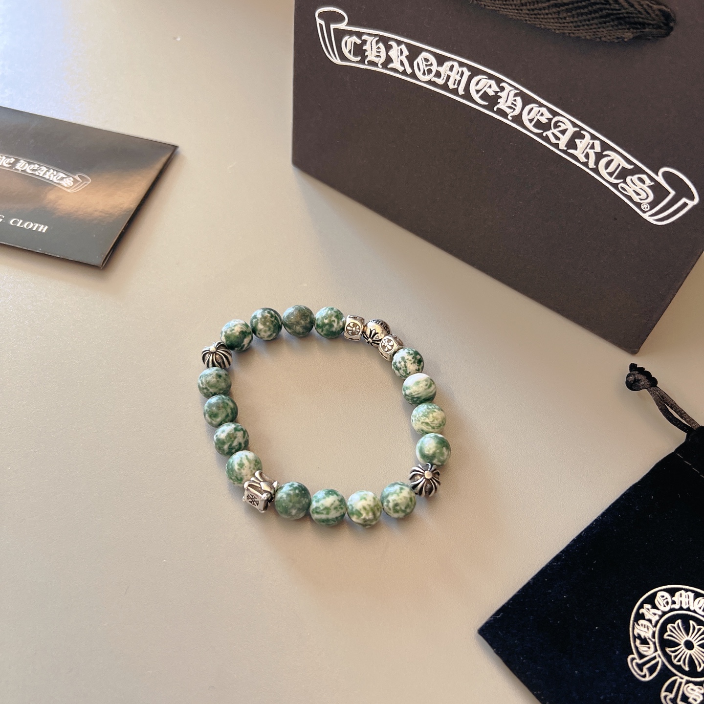 크롬하츠(CHROME HEARTS) 빈티지 크로스 비즈 팔찌 악세사리