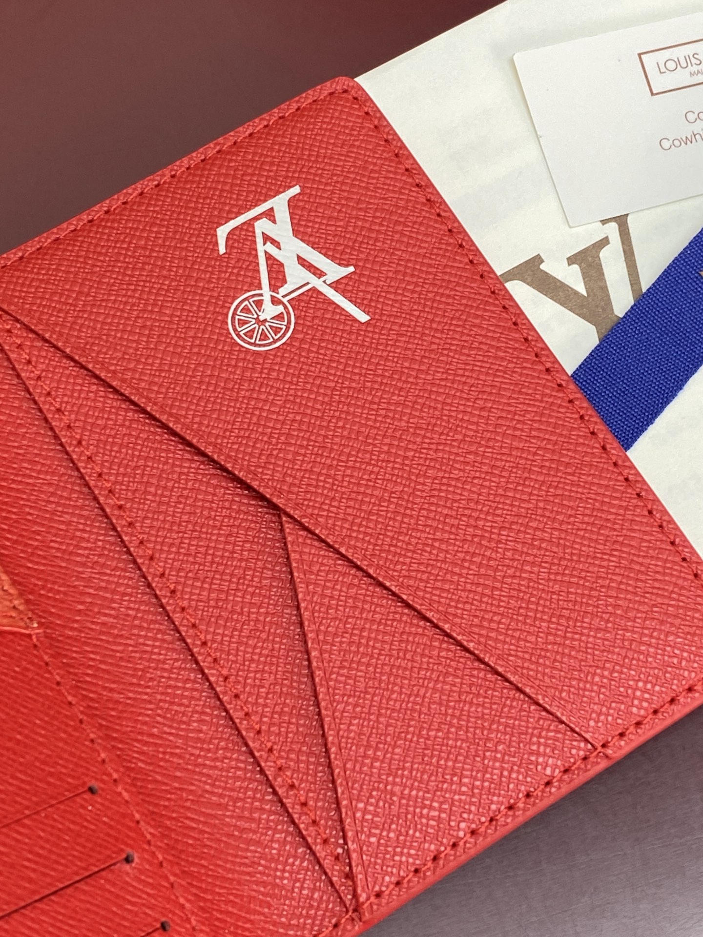 [Louis Vuitton] LV 루이비통 모노그램 포켓 오거나이저 카드 지갑 (코튼 레드)