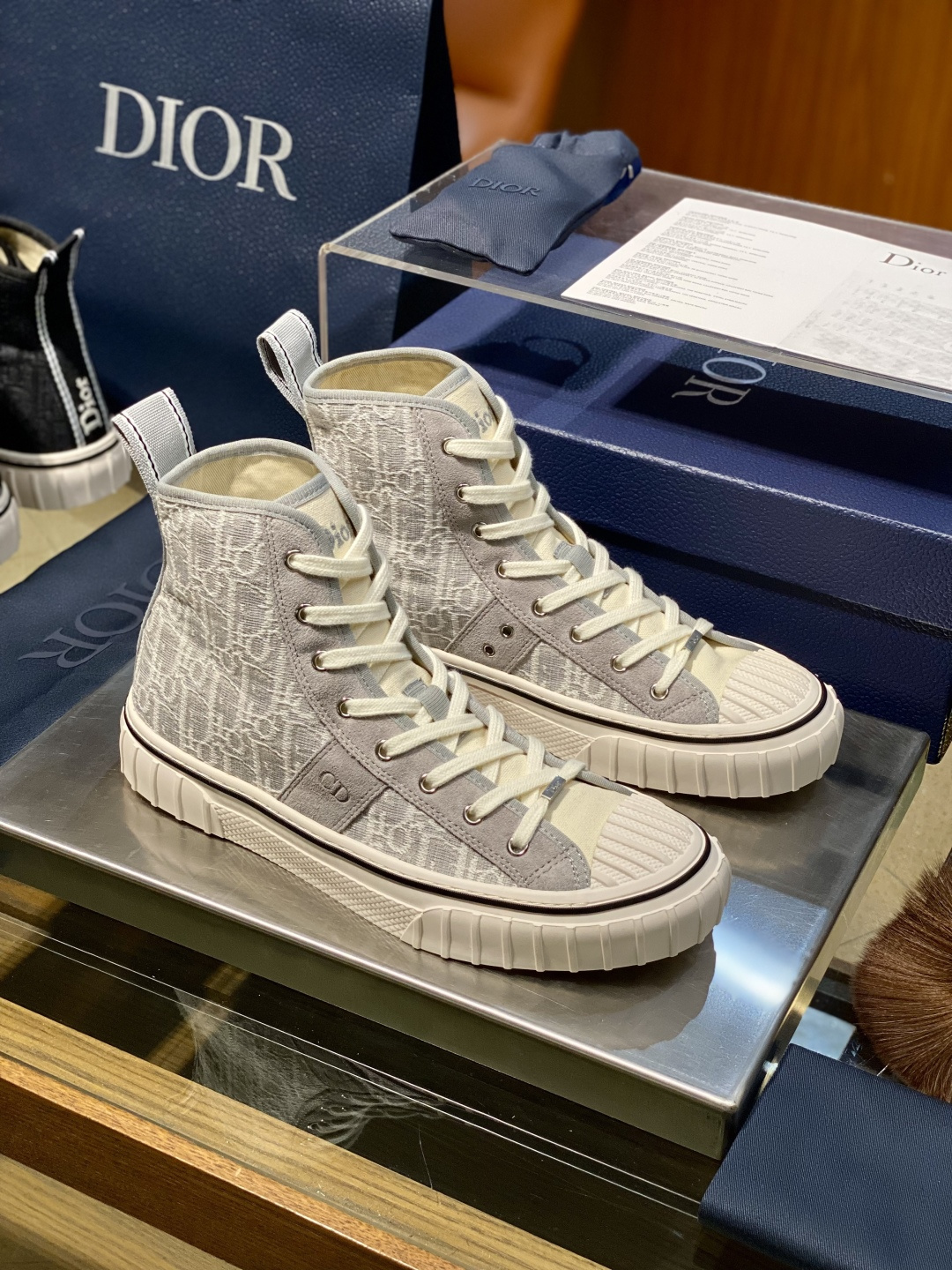 [Dior] 디올 후퍼(Hooper) 하이탑 캔버스 스니커즈 신발