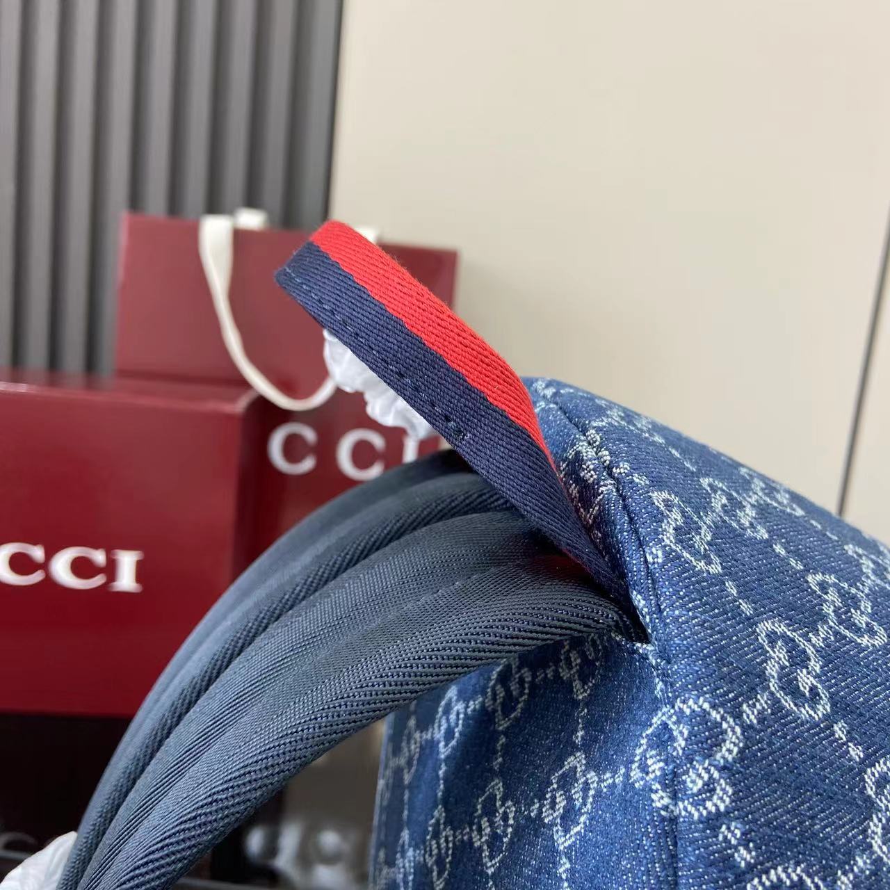 [Gucci] 구찌 키즈 GG 데님 백팩 가방