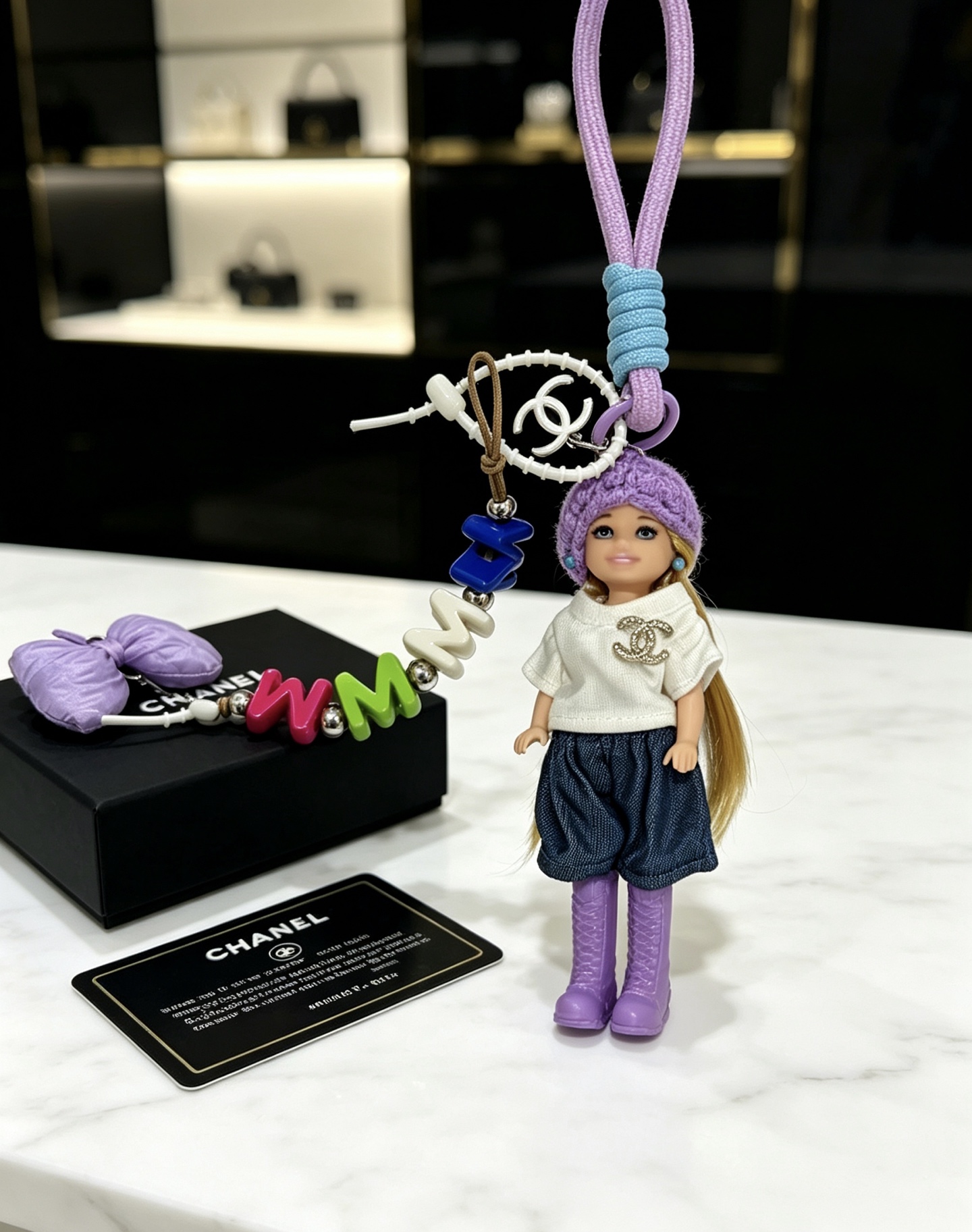 샤넬(CHANEL) 빈티지 체인 참 키링 악세사리