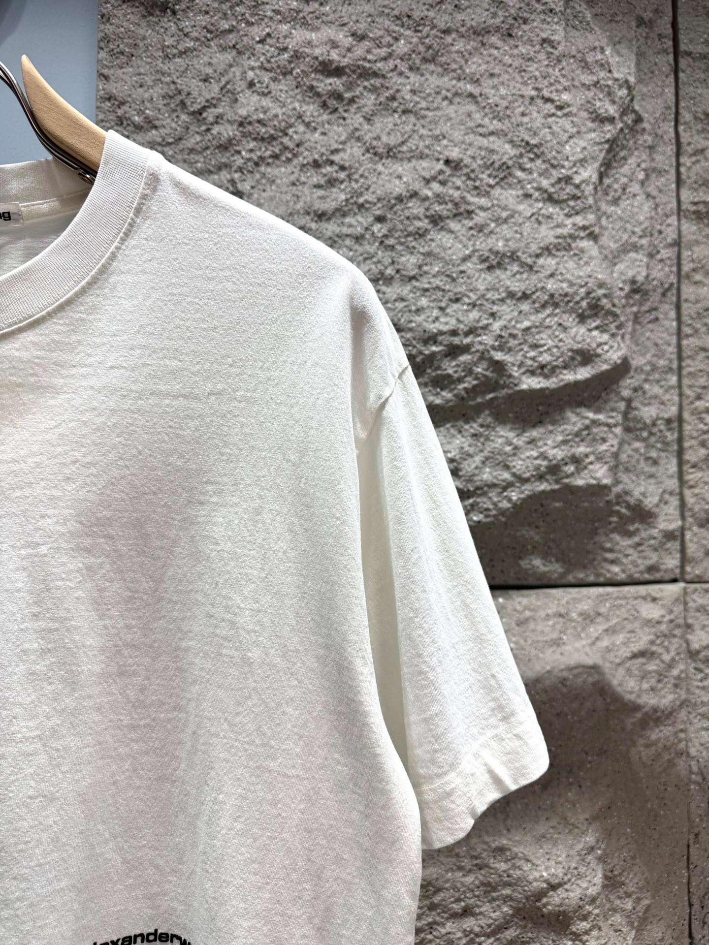 알렉산더왕(Alexander Wang) 레터링 그래픽 워싱 반팔 티셔츠 상의 의류