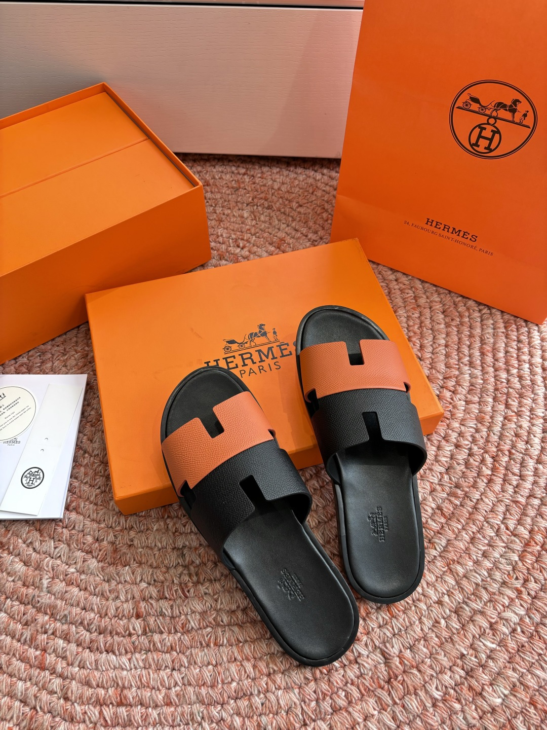 에르메스(HERMES) H 스트랩 슬리퍼 샌들 신발
