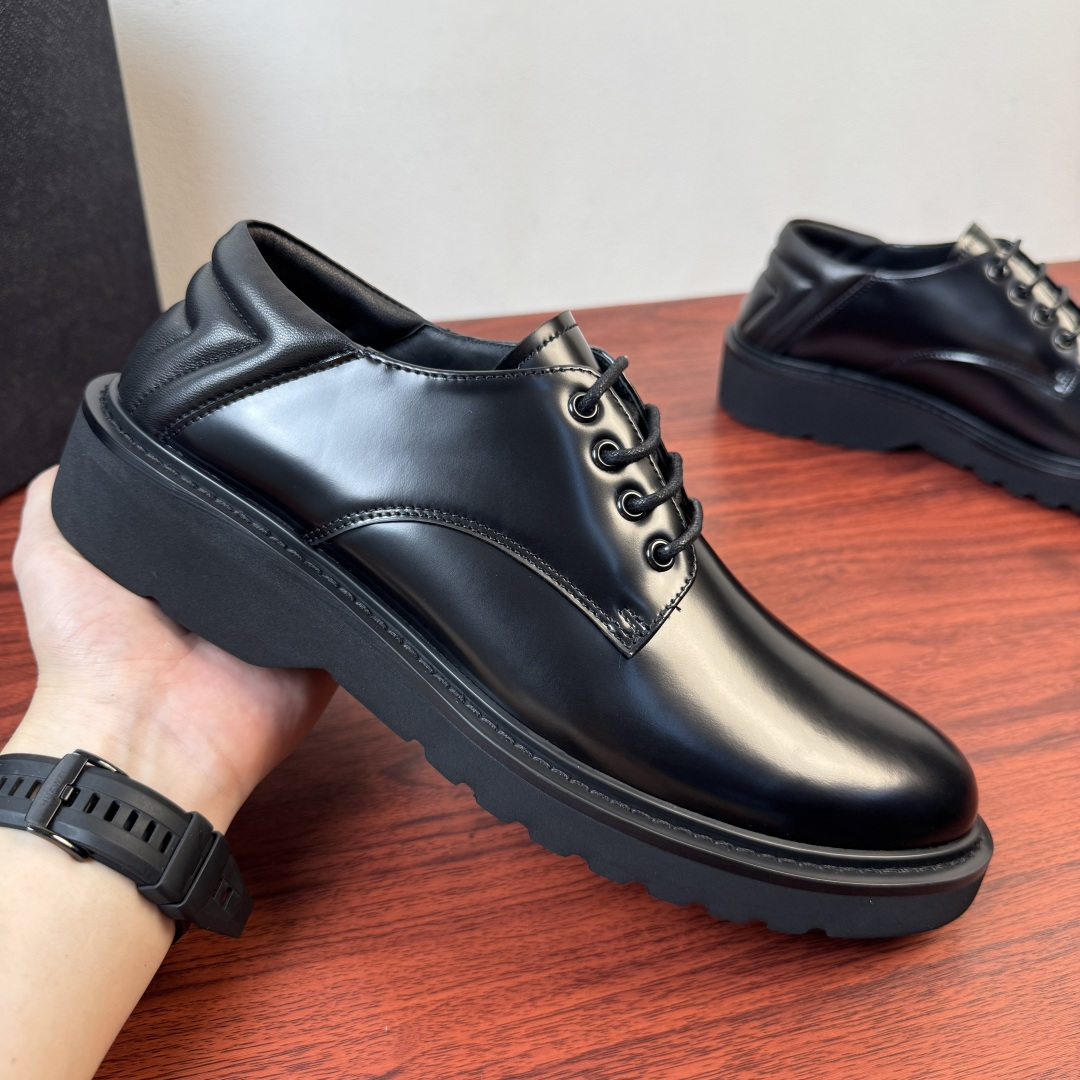 PRADA 프라다 투웨이 가죽 더비 슈즈 구두 신발