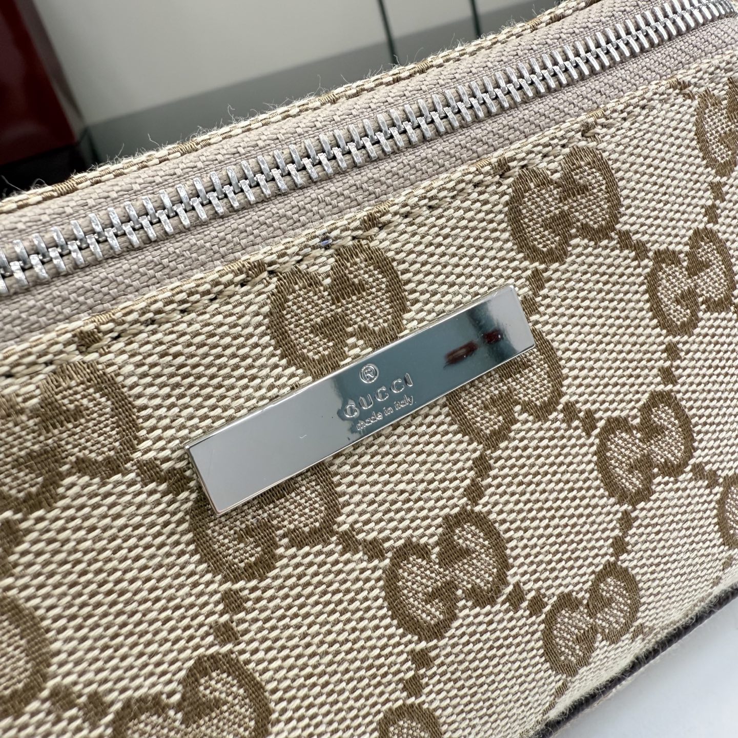 [Gucci] 구찌 Primavera 프리마베라 태그(Tag) GG 캔버스 미니 백 힙색 가방