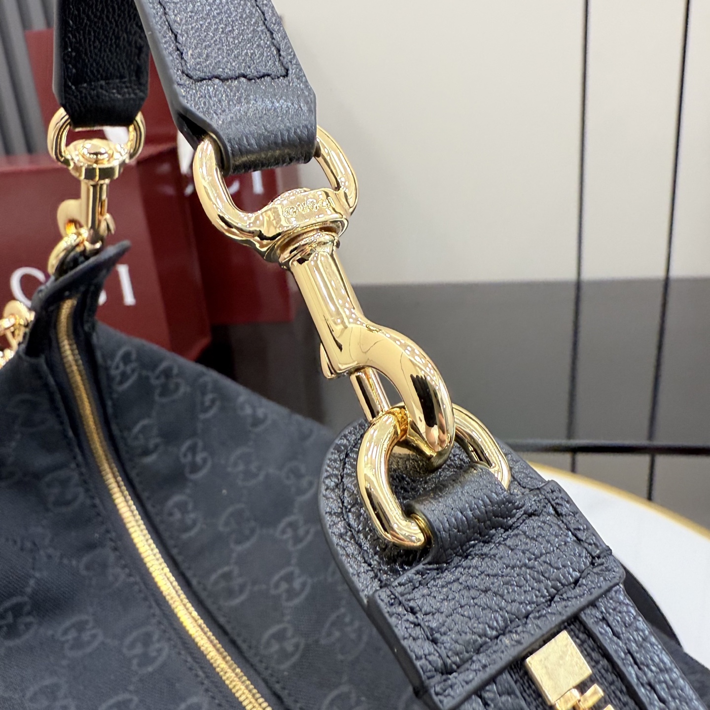 GUCCI 구찌 Gucci NY 컬렉션 브레라(Brera) 캔버스 토트백 - 블랙 가방