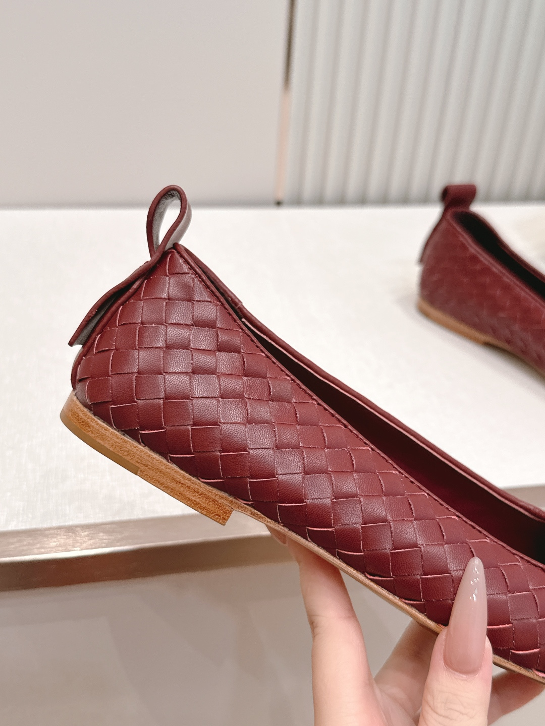 보테가 베네타(BOTTEGA VENETA) 위빙 메리제인 플랫 발레 슈즈 신발