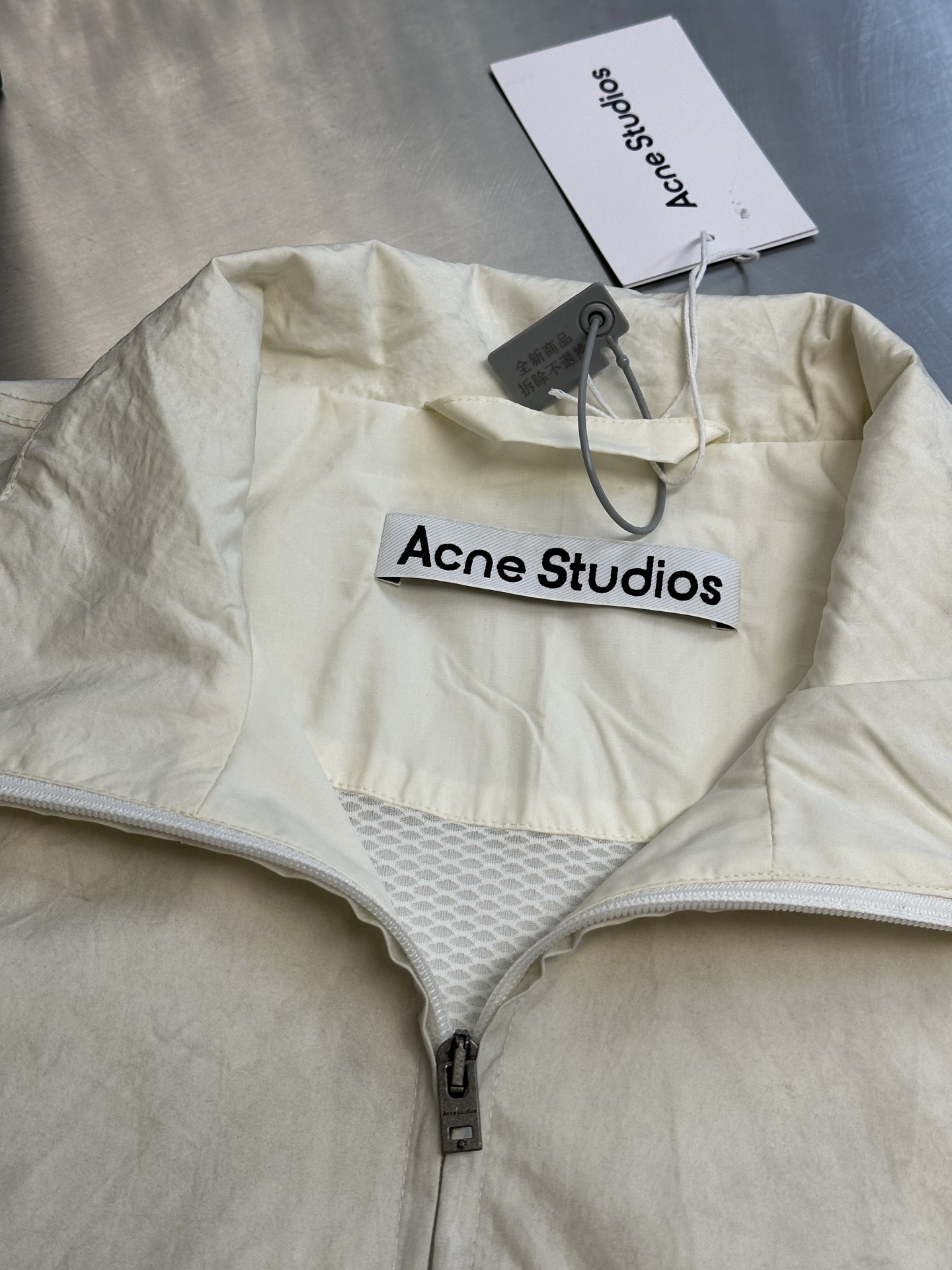 아크네(Acne studios) 빈티지 워싱 더블 지퍼 재킷 상의 의류