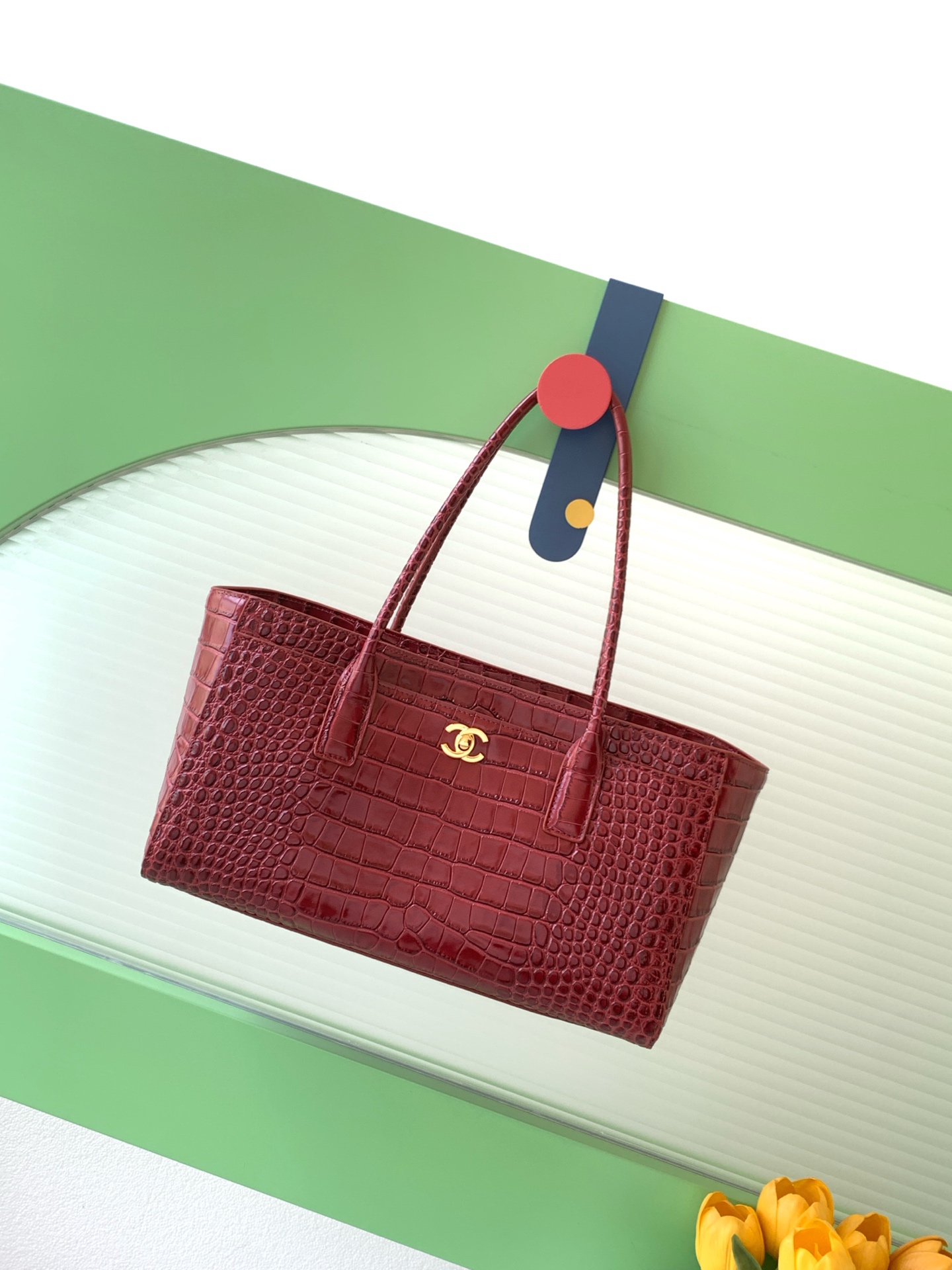 [Chanel] 샤넬 26S Cerf 서프 백 미디움 토트백 (레드) 가방