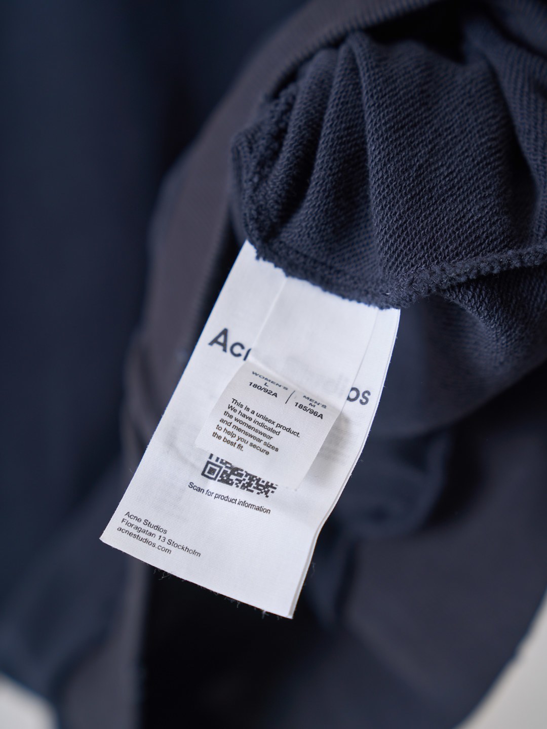 아크네(Acne studios) 빈티지 로고 집업 재킷 상의 의류