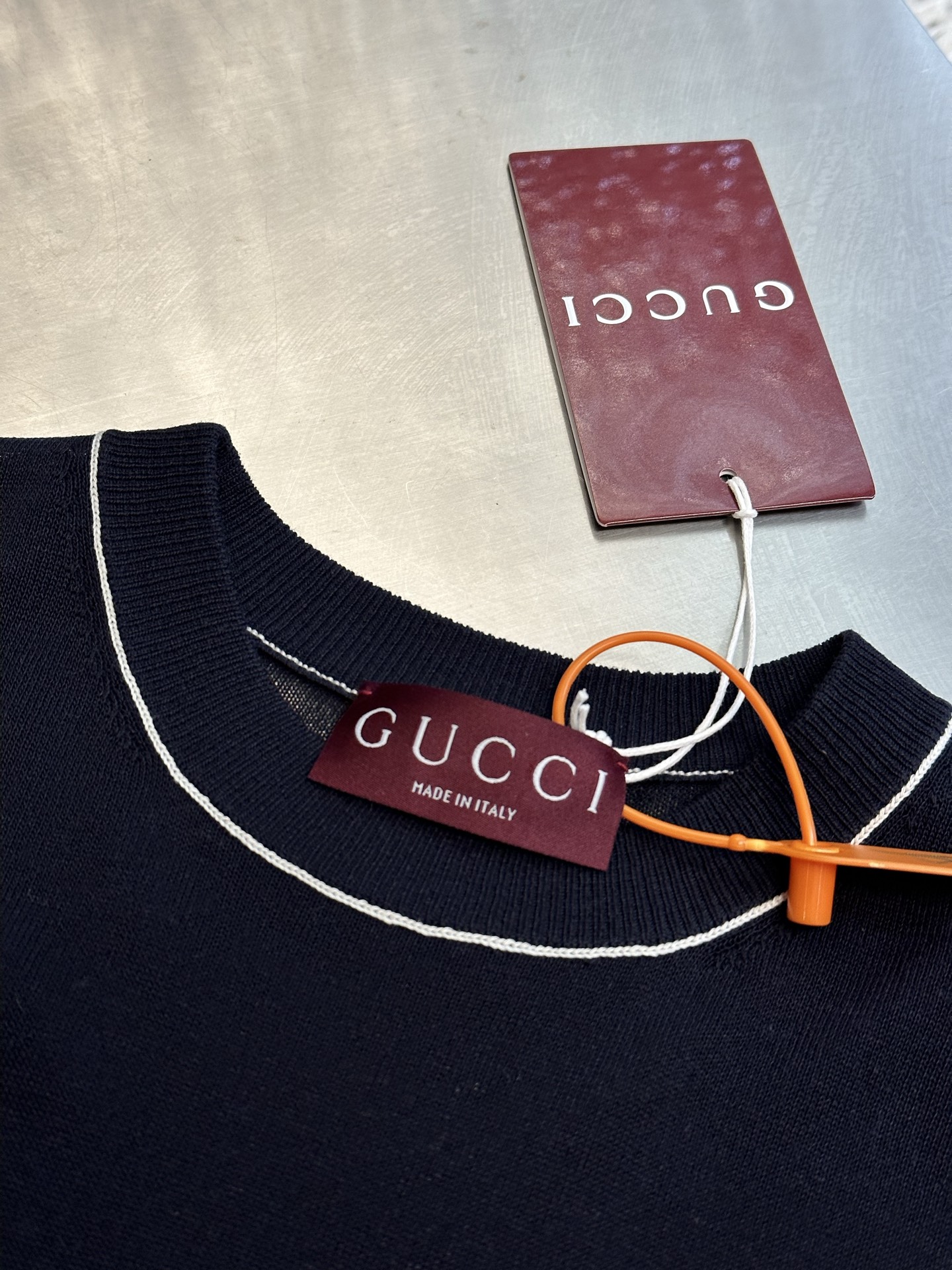 구찌(GUCCI) 인타르시아 니트 반팔 티셔츠 의류