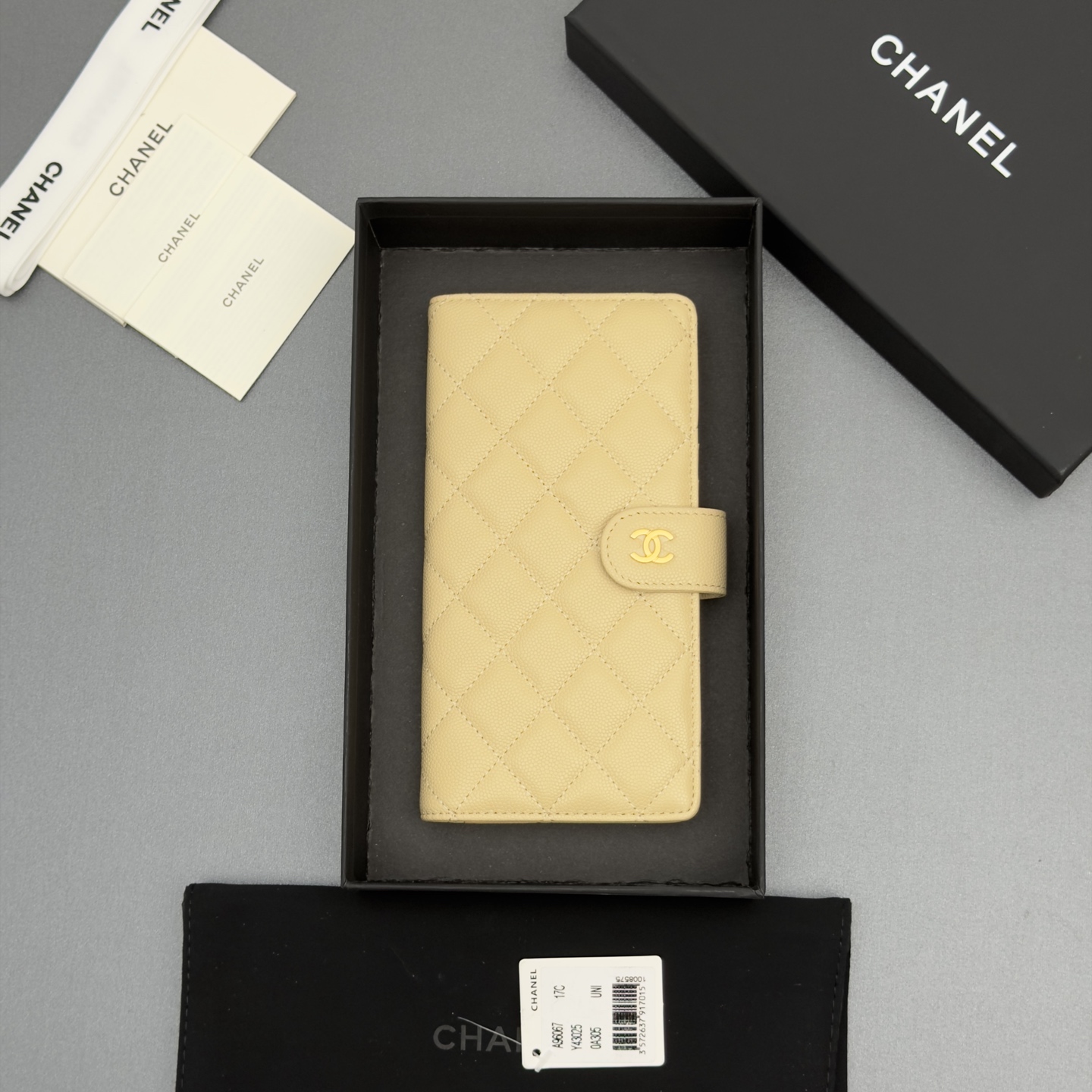 Chanel 샤넬 퀼팅 롱 월렛 지갑 복제