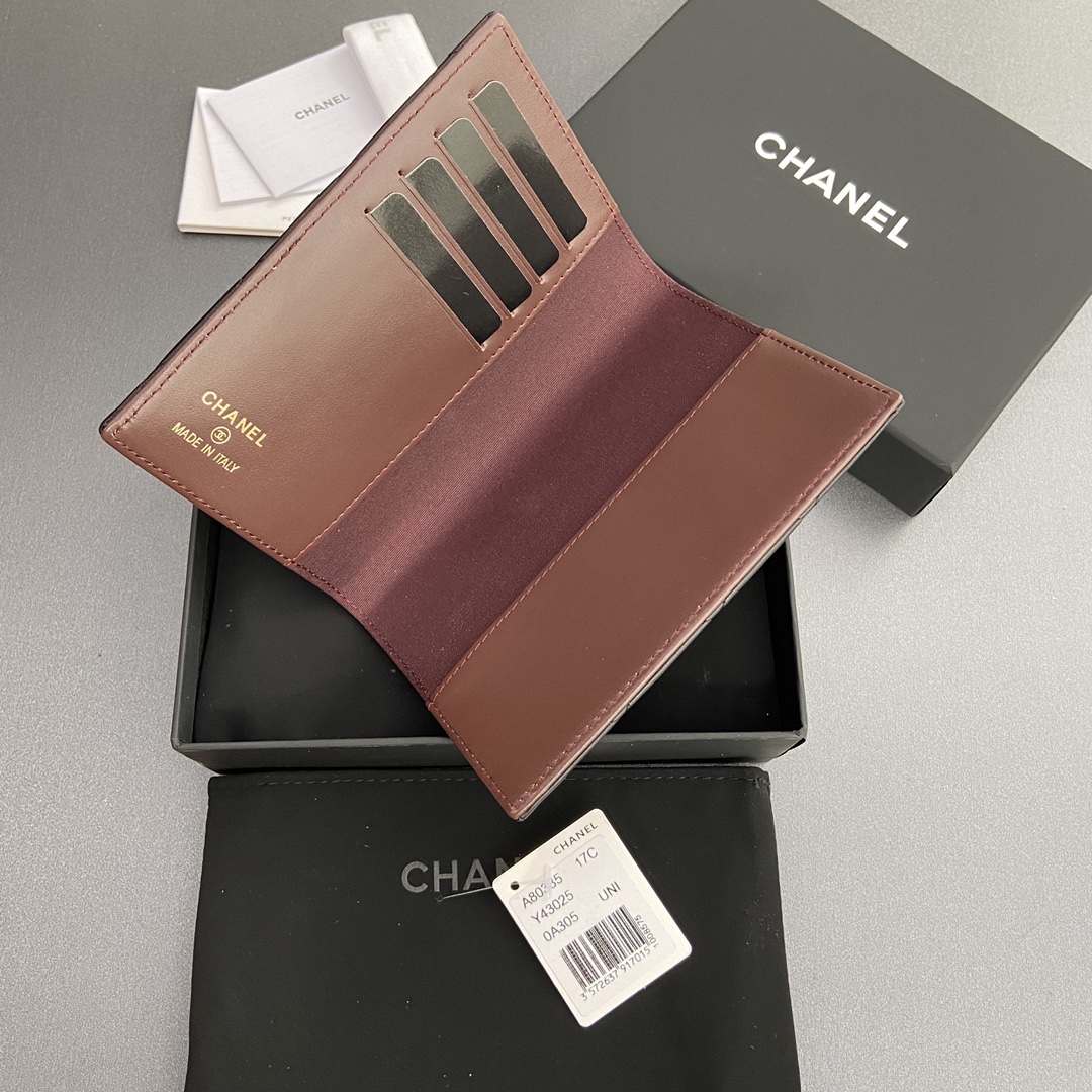 [Chanel] 샤넬 퀼팅 레더 패스포트 홀더/여권 지갑