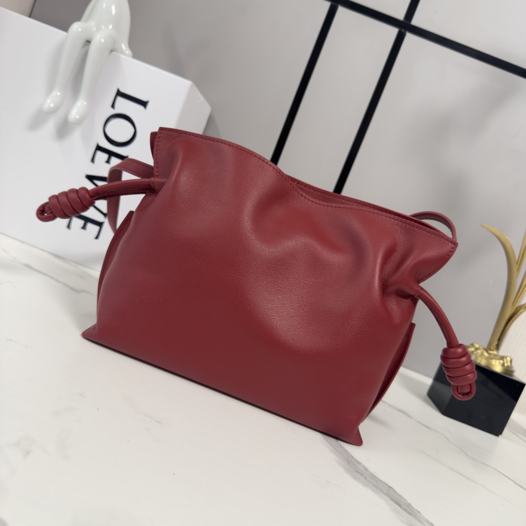 LOEWE 로에베 Flamenco 플라멩코 퍼스 나파 카프스킨 파우치 숄더백 가방