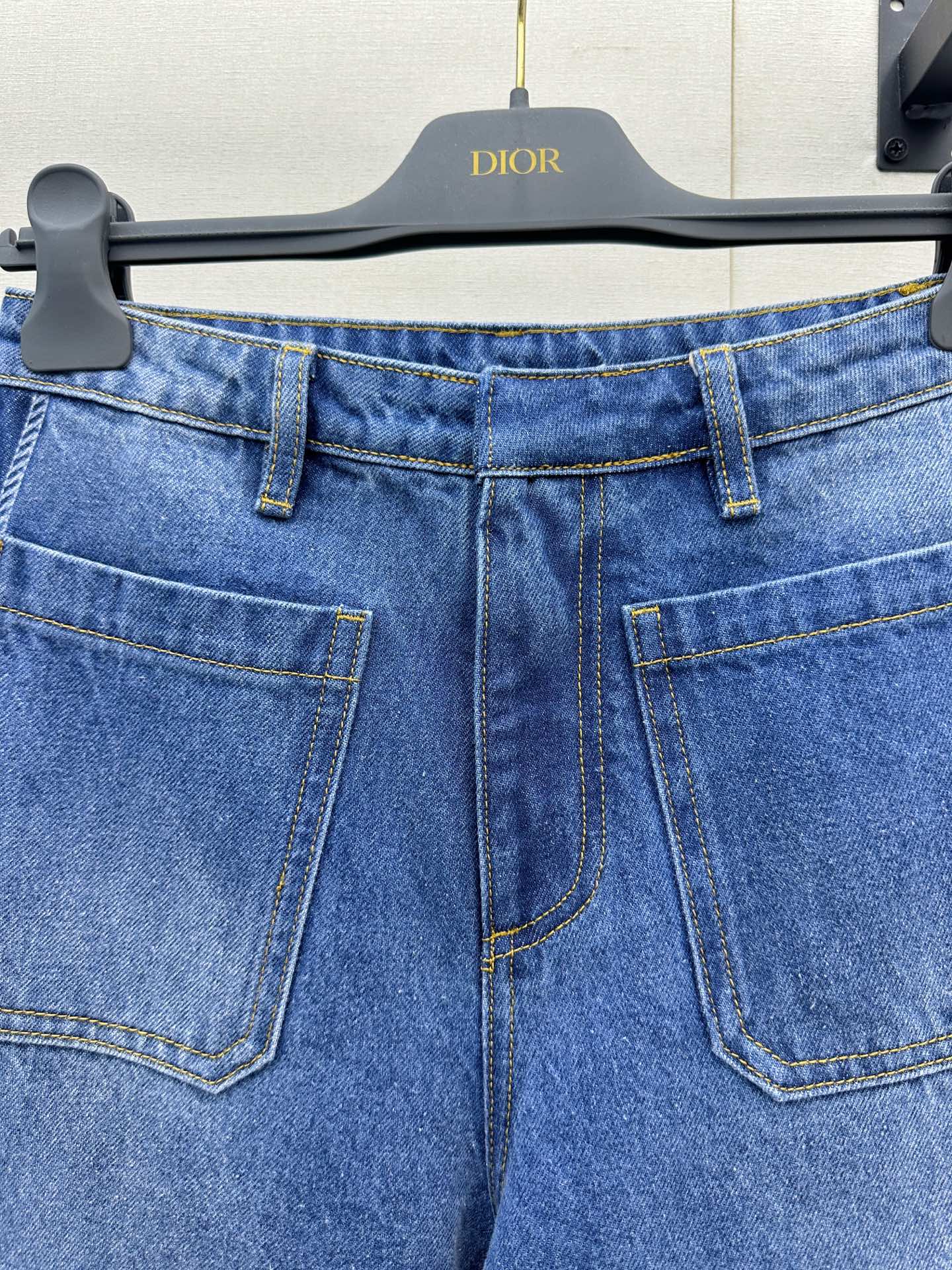 디올(DIOR) 크롭 데님 재킷 와이드 팬츠 의류
