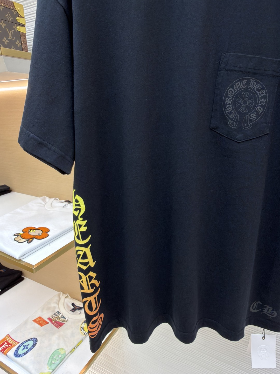 크롬하츠(CHROME HEARTS) 그라데이션 호스슈 프린트 티셔츠 상의 의류