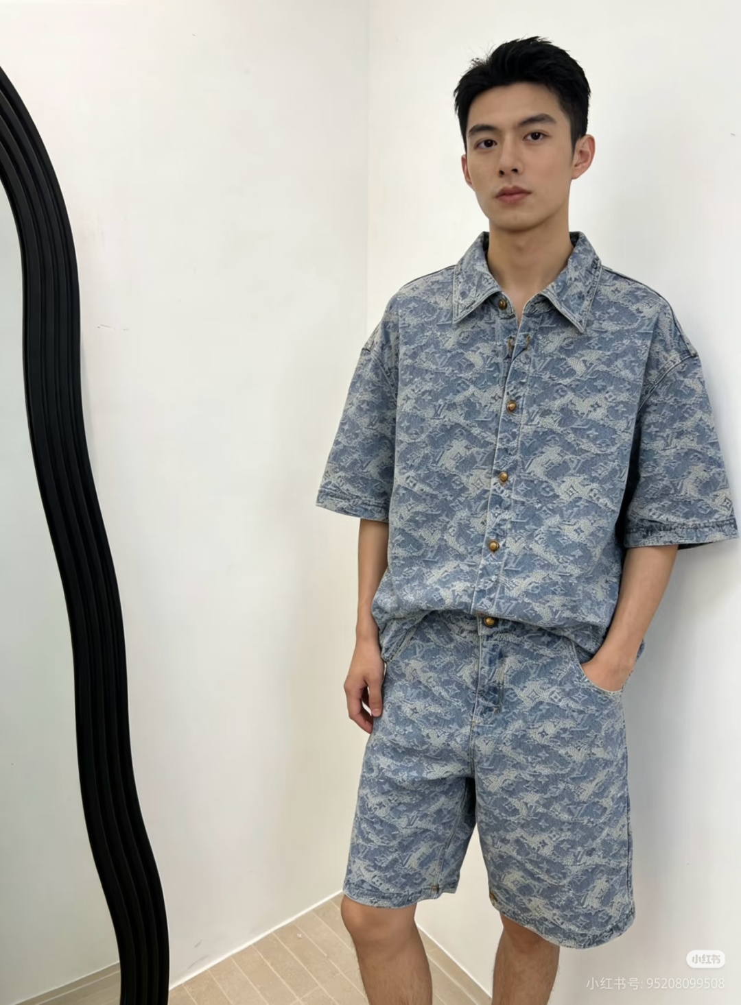 루이비통(LV) 모노그램 데님 반팔 재킷 의류