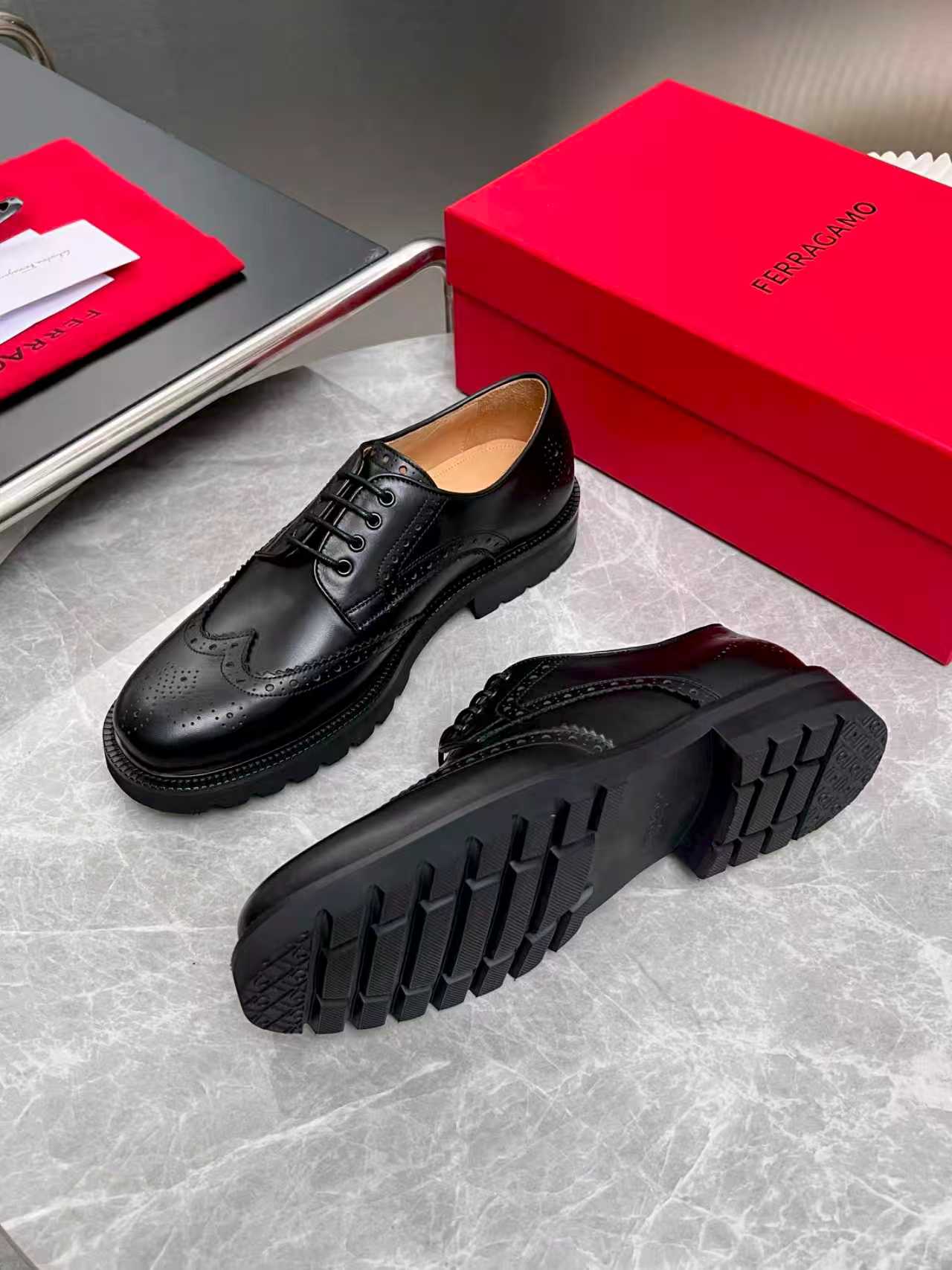 Ferragamo 페라가모 클래식 남성 더비 슈즈 구두 신발