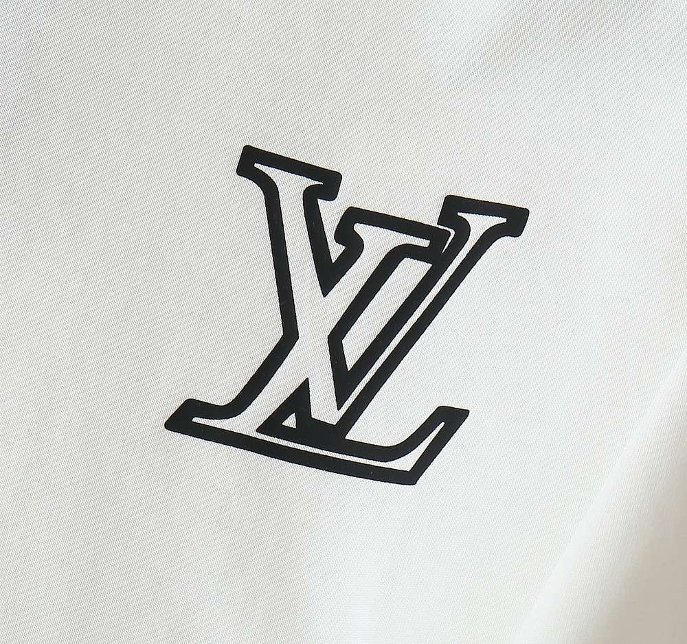 루이비통(LV) 핸드라이팅 모노그램 로고 반팔 티셔츠 상의 의류