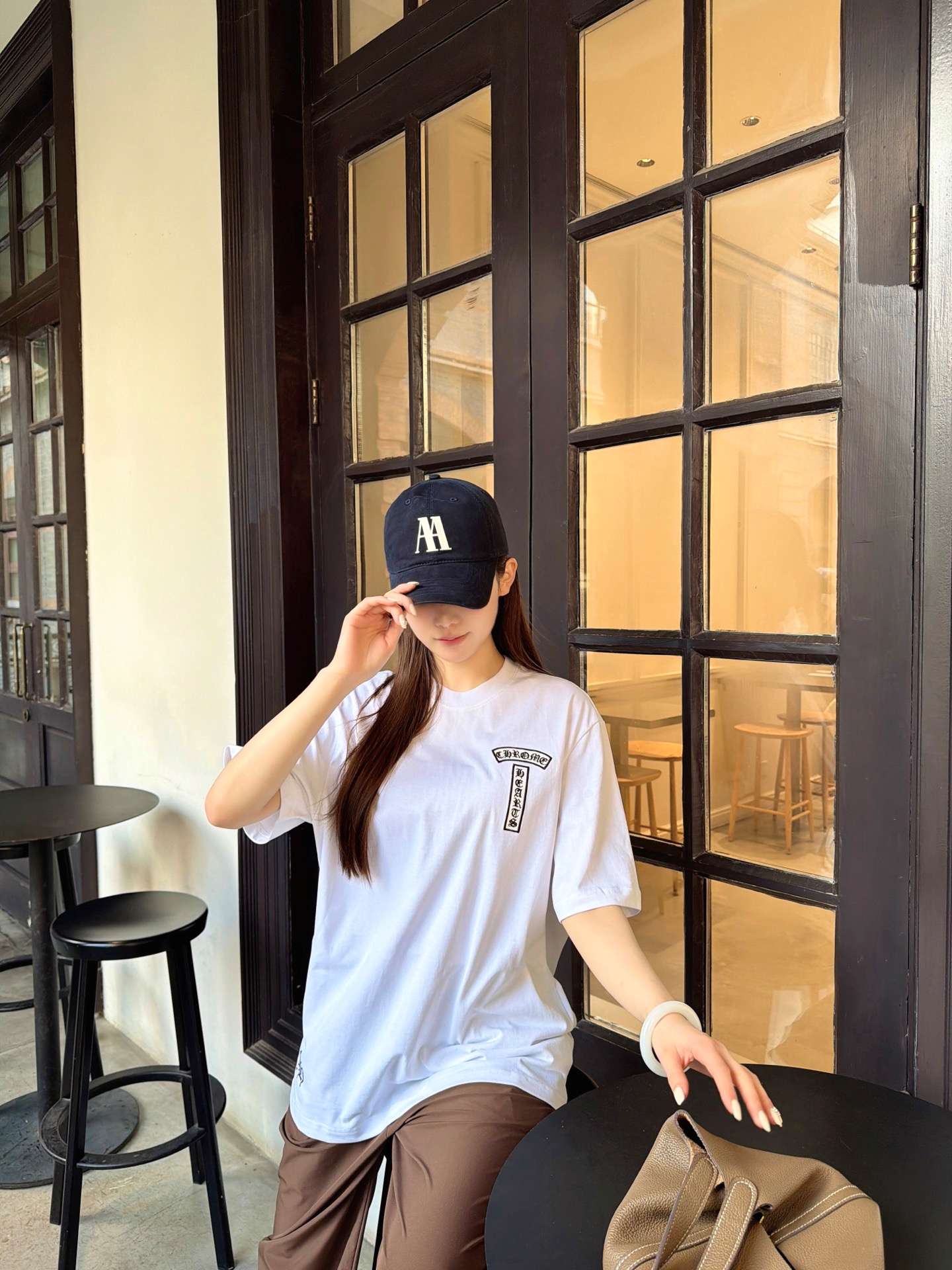 크롬하츠(CHROME HEARTS) 로고 반팔 티셔츠 상의 의류