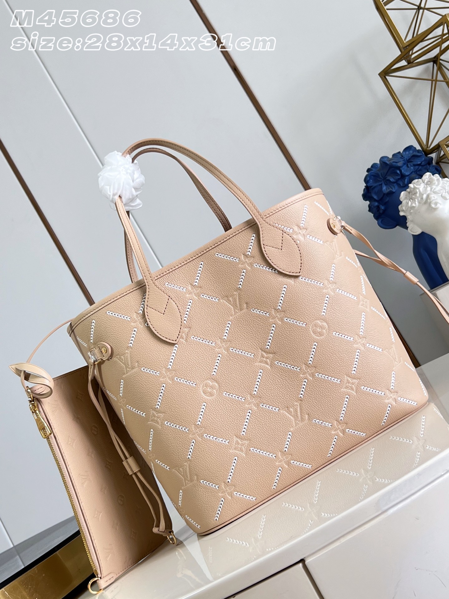 [Louis Vuitton] LV 루이비통 네버풀 MM 앙프레인트 토트백 가방