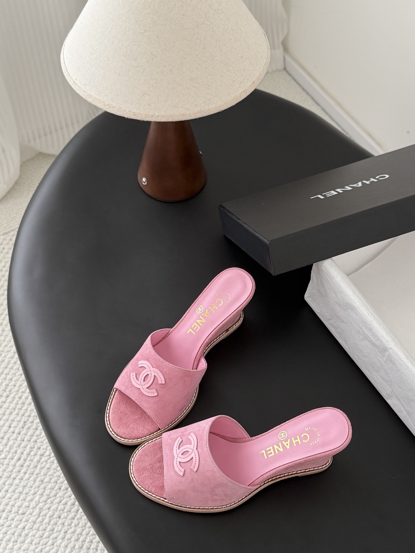 샤넬(CHANEL) 웨지 슬리퍼 신발
