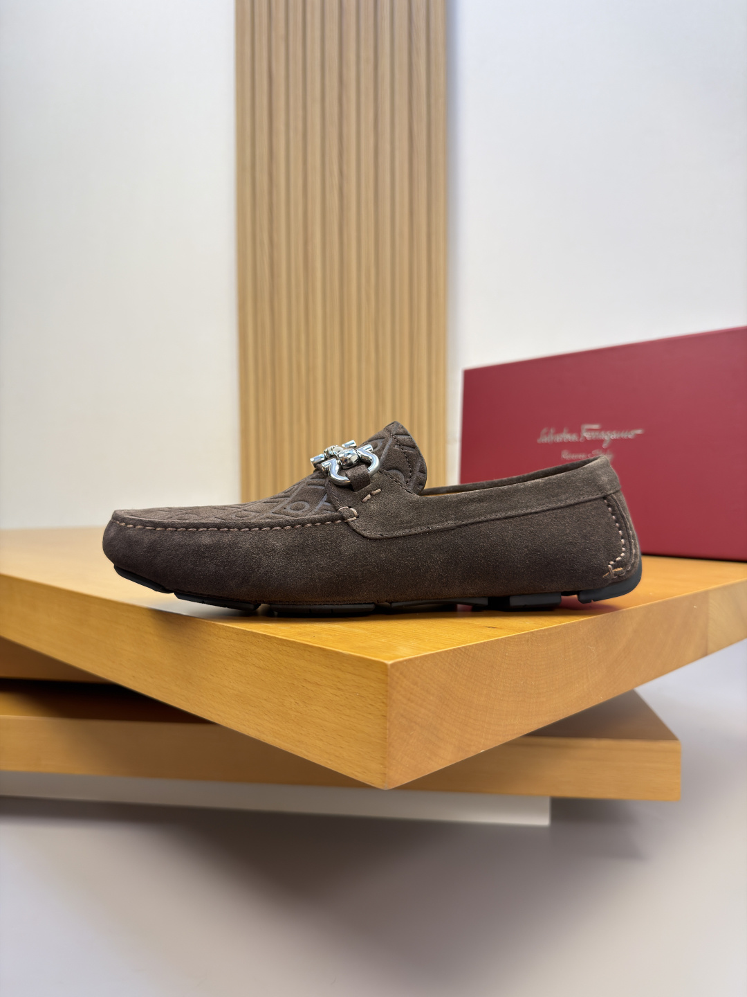 Ferragamo 페라가모 클래식 스웨이드 로퍼 정장화 구두 신발