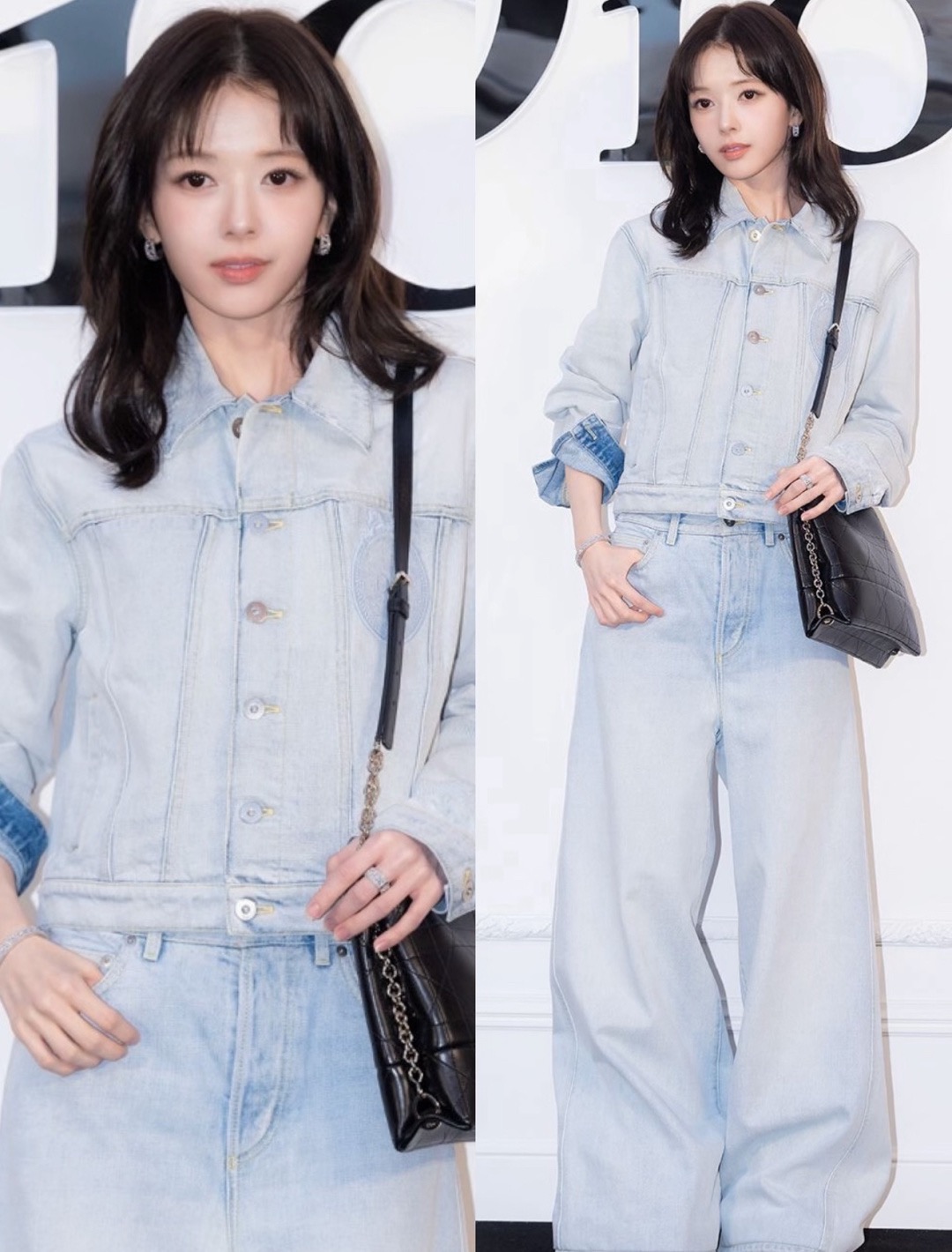 디올(DIOR) 로고 자수 데님 자켓 상의 의류