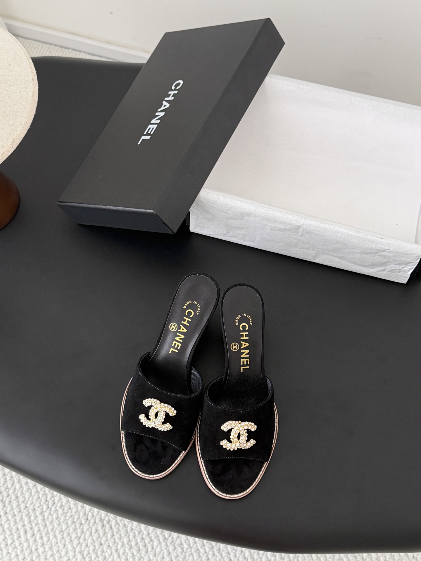 샤넬(CHANEL) 웨지 슬리퍼 신발
