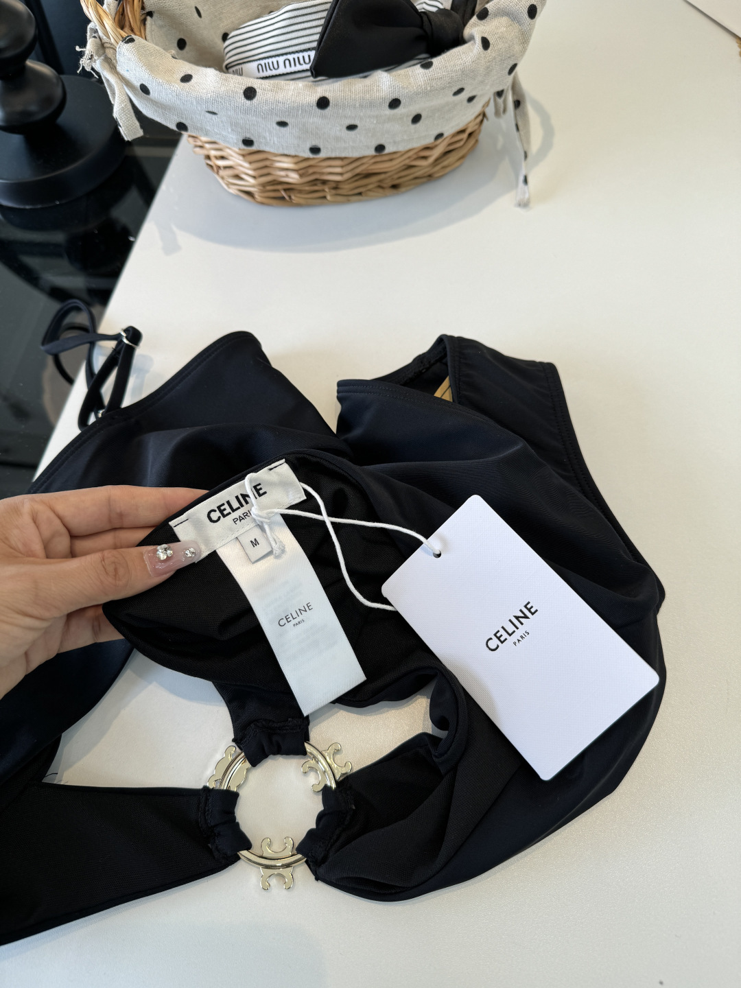 셀린느(CELINE) 컷아웃 모노키니 수영복 의류